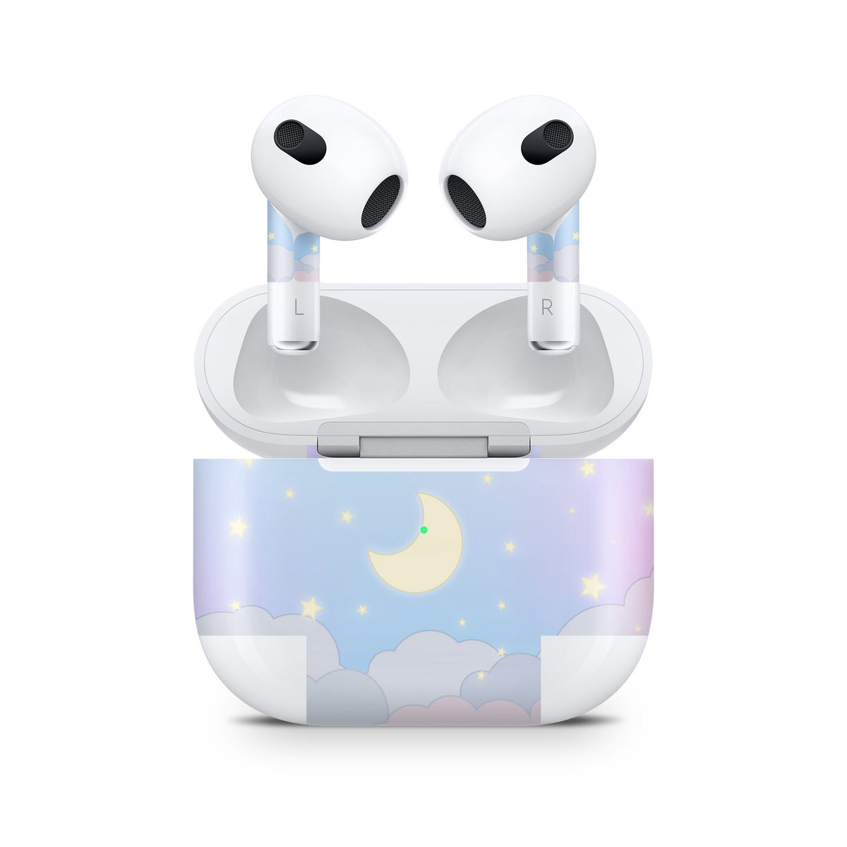 Clouds Apple Airpod Skins, Blue Airpods Sticker for Airpods 3 skin Vinyl 3m, Airpods skin earbuds, Airpods Protective Full wrap Cover