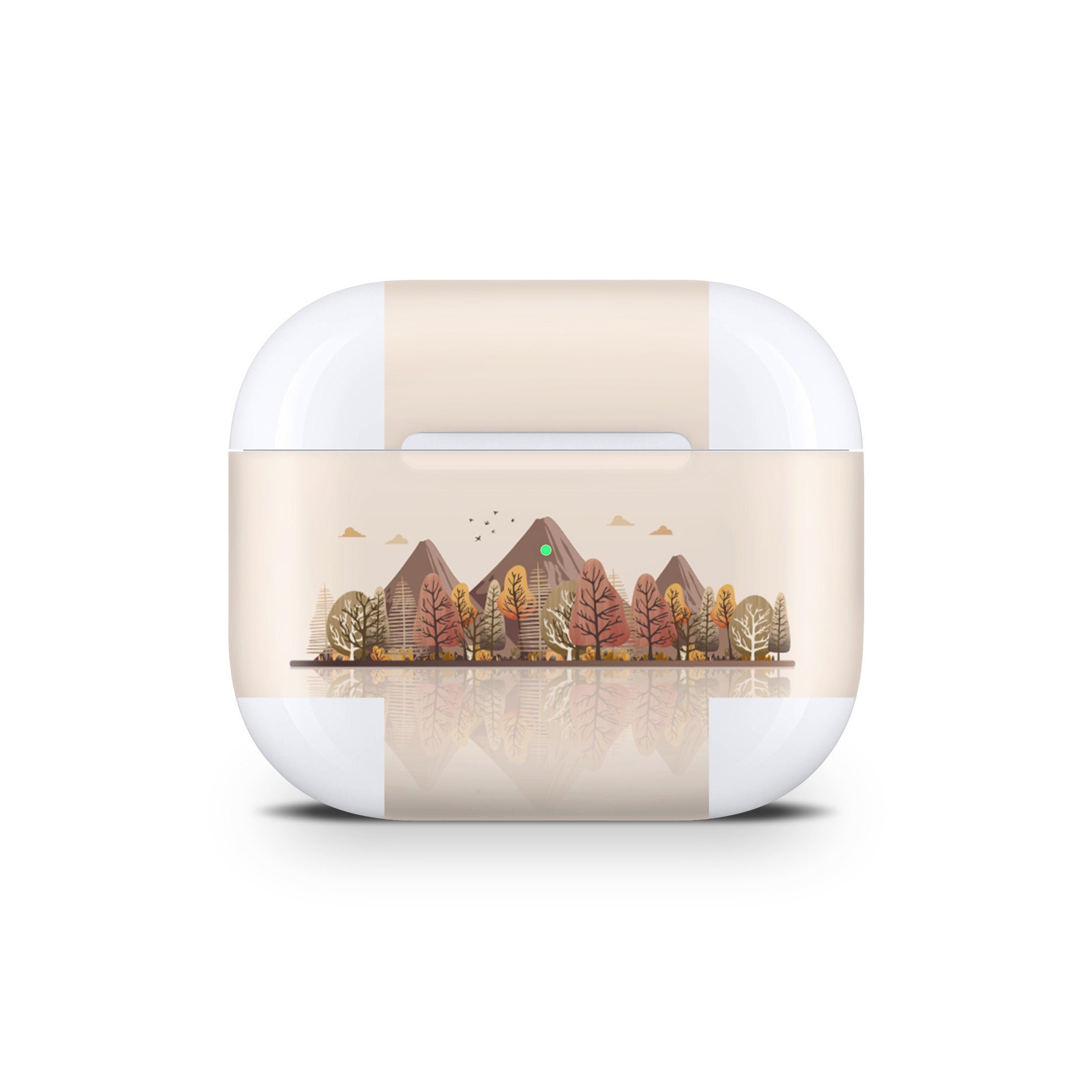 Mountains Apple Airpod Skins, Beige Airpods Sticker for Airpods 3 skin Vinyl 3m, Airpods skin earbuds, Airpods Protective Full wrap Cover