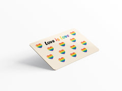 4PCS Credit Card Skin Hearts, Includes 4 variations, Debit Card Stickers 3M Vinyl Waterproof, Bubble-Free Installation,