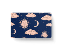 4PCS Credit Card Skin Clouds, Includes 4 different variations for Debit Card Stickers Kawaii 3M Vinyl Waterproof, Bubble-Free Installation,