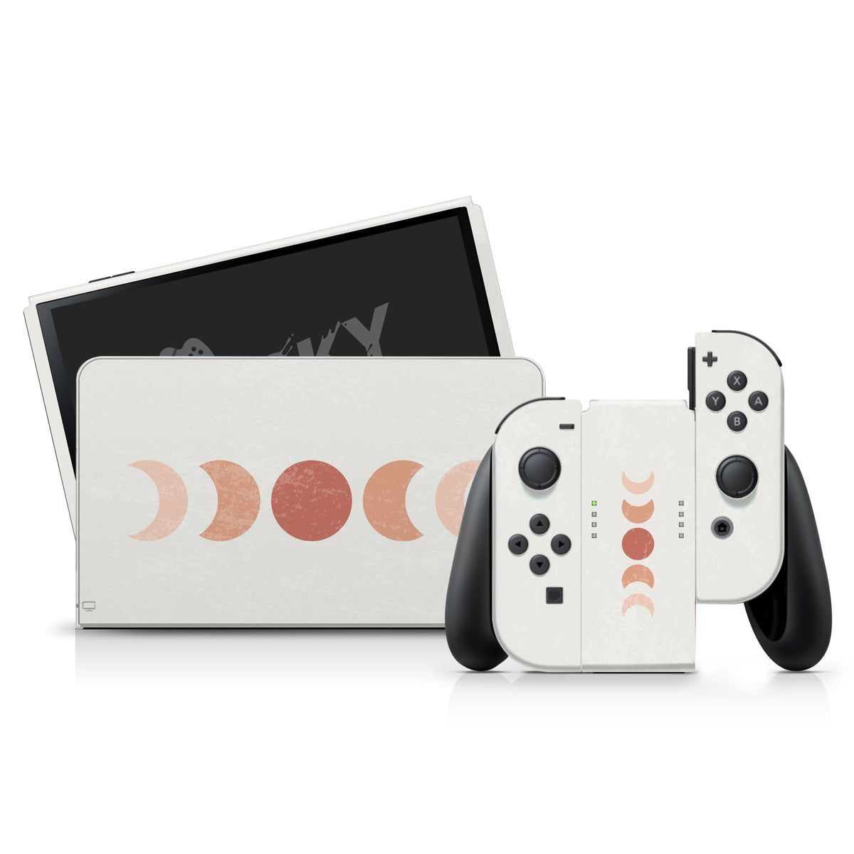 Nintendo switches oled skin moon , Pastel stickers switch oled skin solid skin Full wrap cover 3m