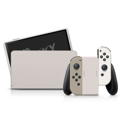 Nintendo switches oled skin Colorwave, Kawaii White switch oled skin Color Blocking oled skin Full wrap cover 3m