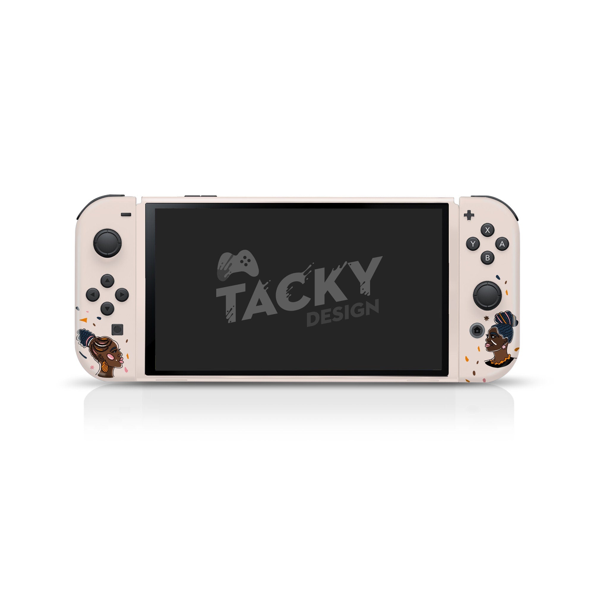 Beige Nintendo switches oled skin, Black Lives Matter switch oled skin Stickers Full wrap cover 3m