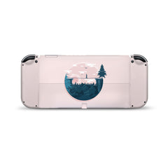 Nintendo switches oled skin Mountains, Pastel Pink switch Tightrope oled skin Full wrap 3m