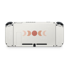 Nintendo switches skin Moon, White switch skin Kawaii cute skin Premium Vinyl 3M Decal Stickers Full Cover