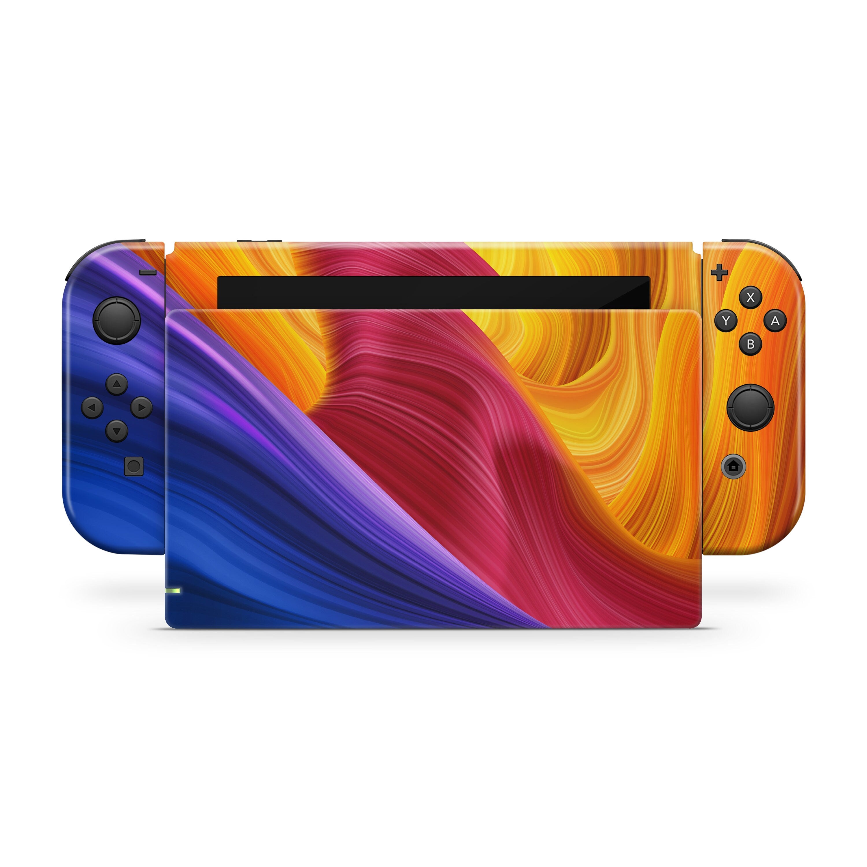 Nintendo switches skin Abstract Colorful , Purple switch skin Fluid Twistings skin Premium Vinyl 3M Decal Stickers Full Cover