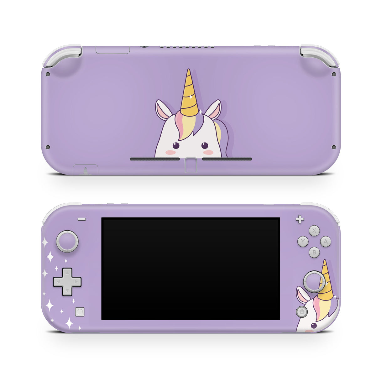 Nintendo switch Lite skin Unicorn, switch lite skin  Cute Purple, Kawaii Switch lite sticker Full cover 3m