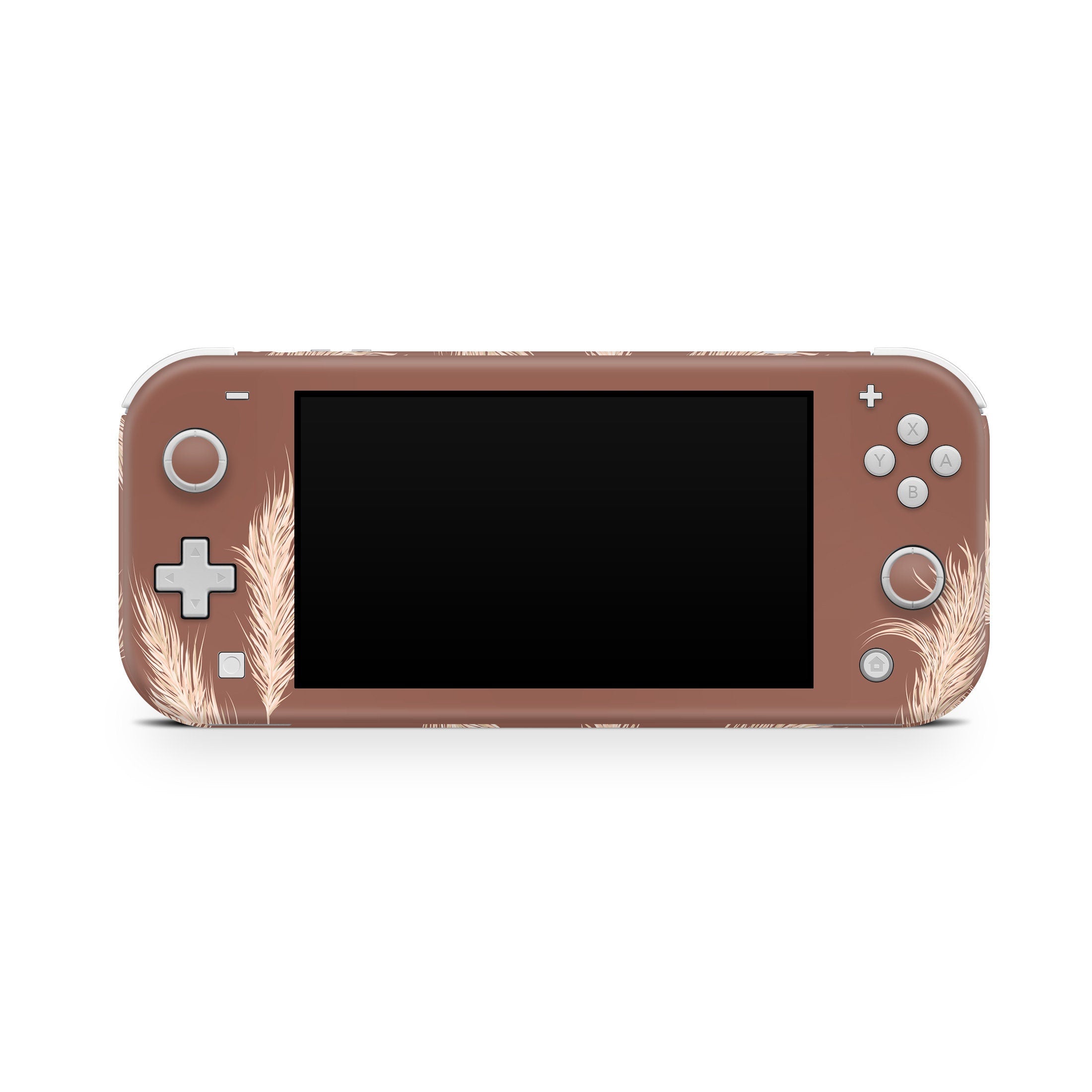 Nintendo switch Lite skin Pampas, switch lite skin Brown Flowers Switch lite sticker Full cover 3m