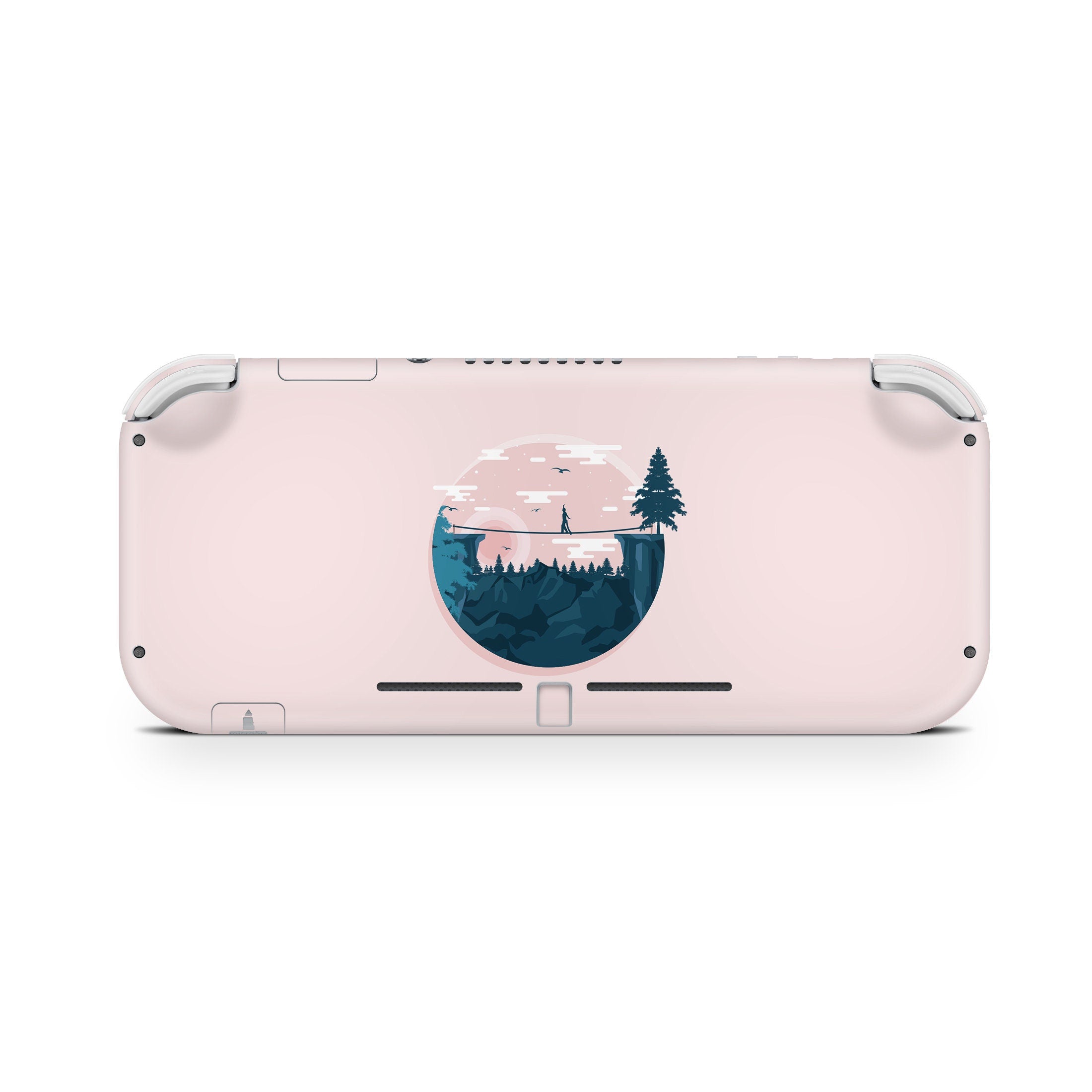 Nintendo switch Lite skin Mountain, switch lite skin Cute Pink, Kawaii Switch lite sticker Full cover 3m