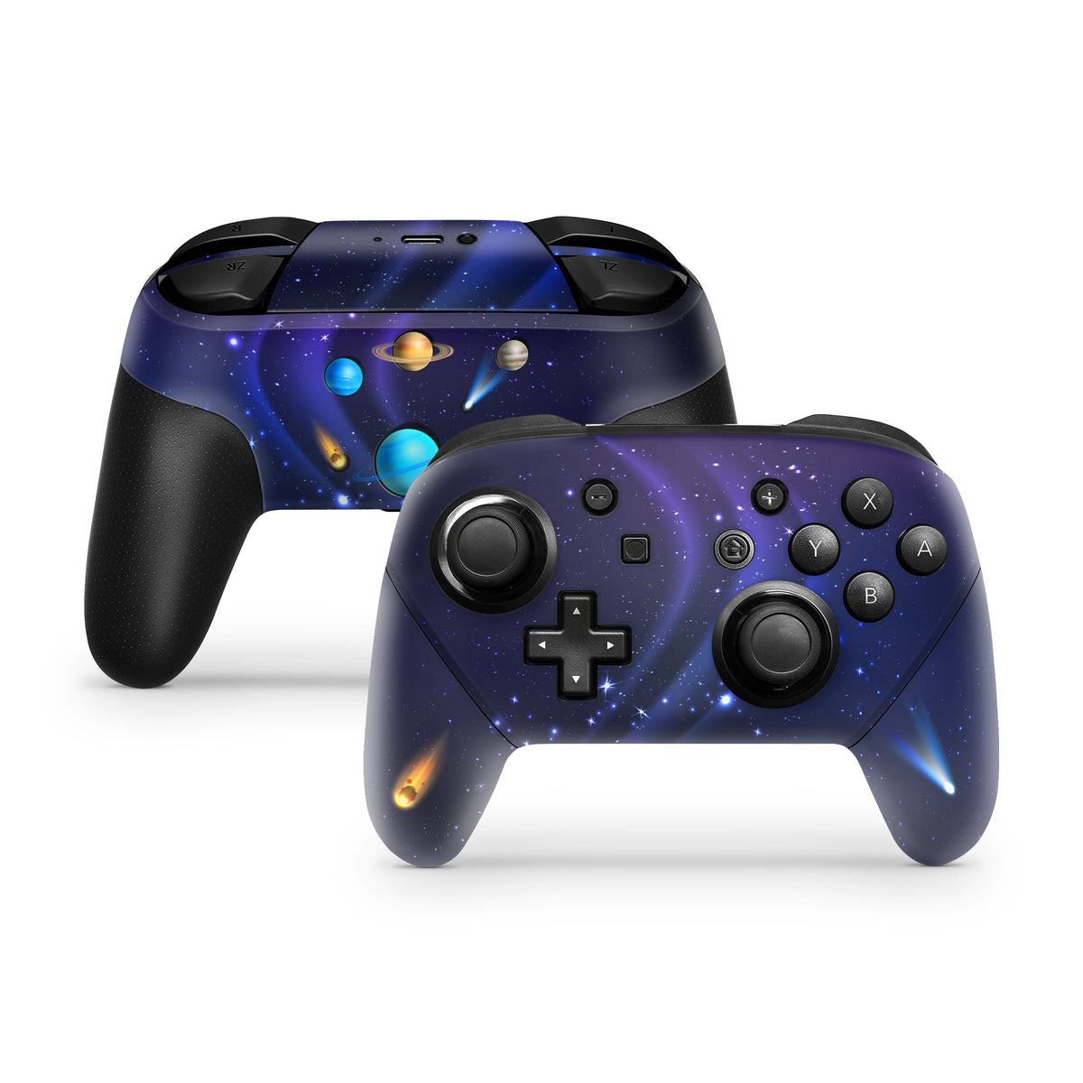 Nintendo Switch Pro Controller Skin Galaxy, Purple Space skin Kawaii pro controller Full cover 3M premium vynl sticker