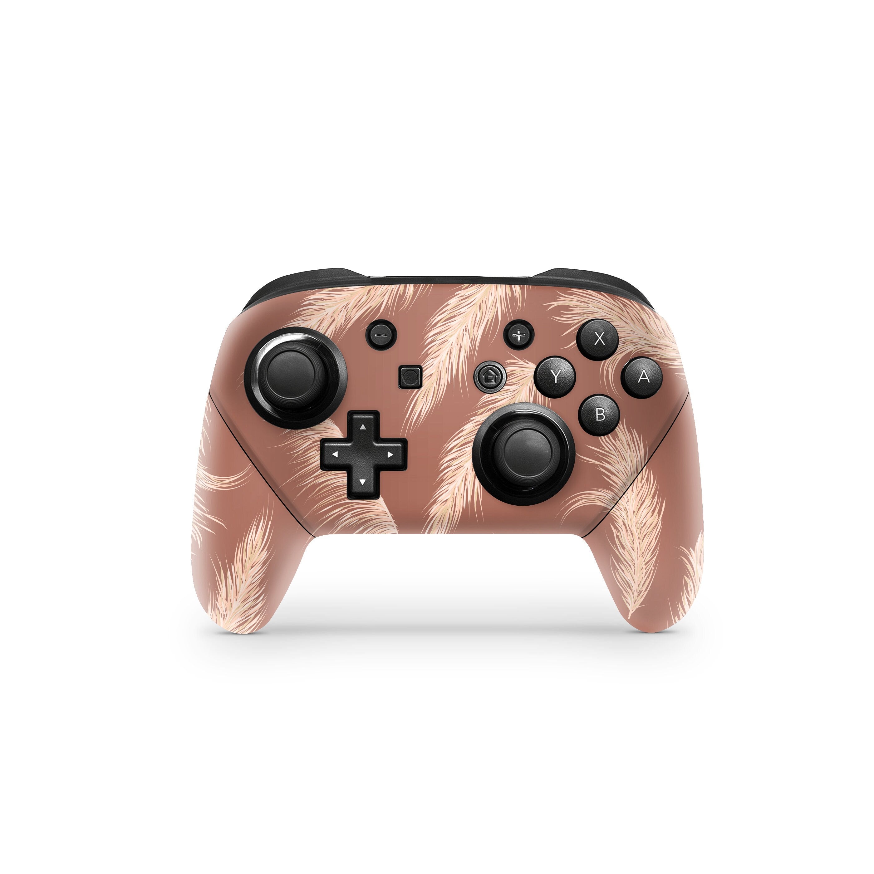 Nintendo Switch Pro Controller Skin Pampas, Brown Flowers skin pro controller Full cover 3M premium vynl sticker