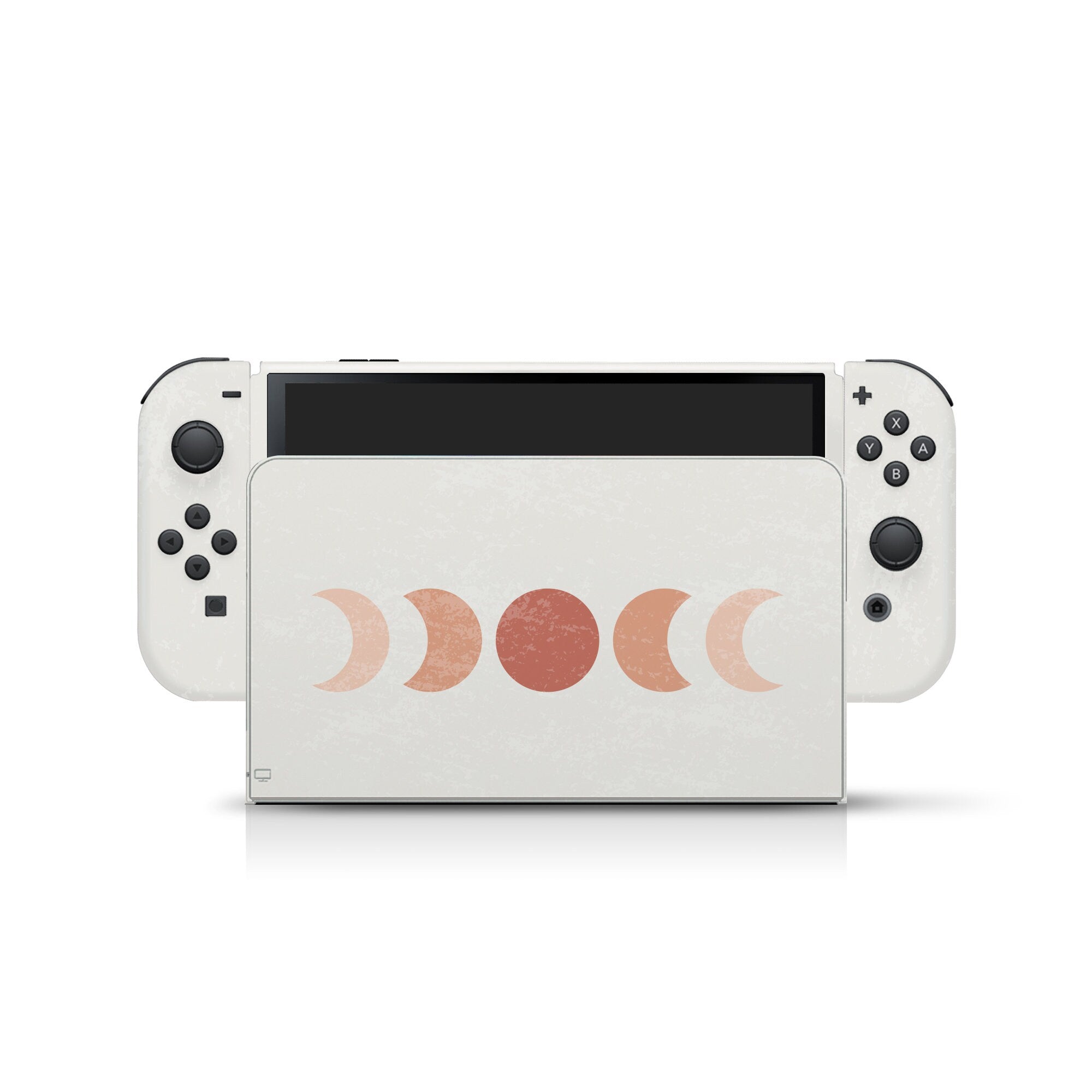 Nintendo switches oled skin moon , Pastel stickers switch oled skin solid skin Full wrap cover 3m