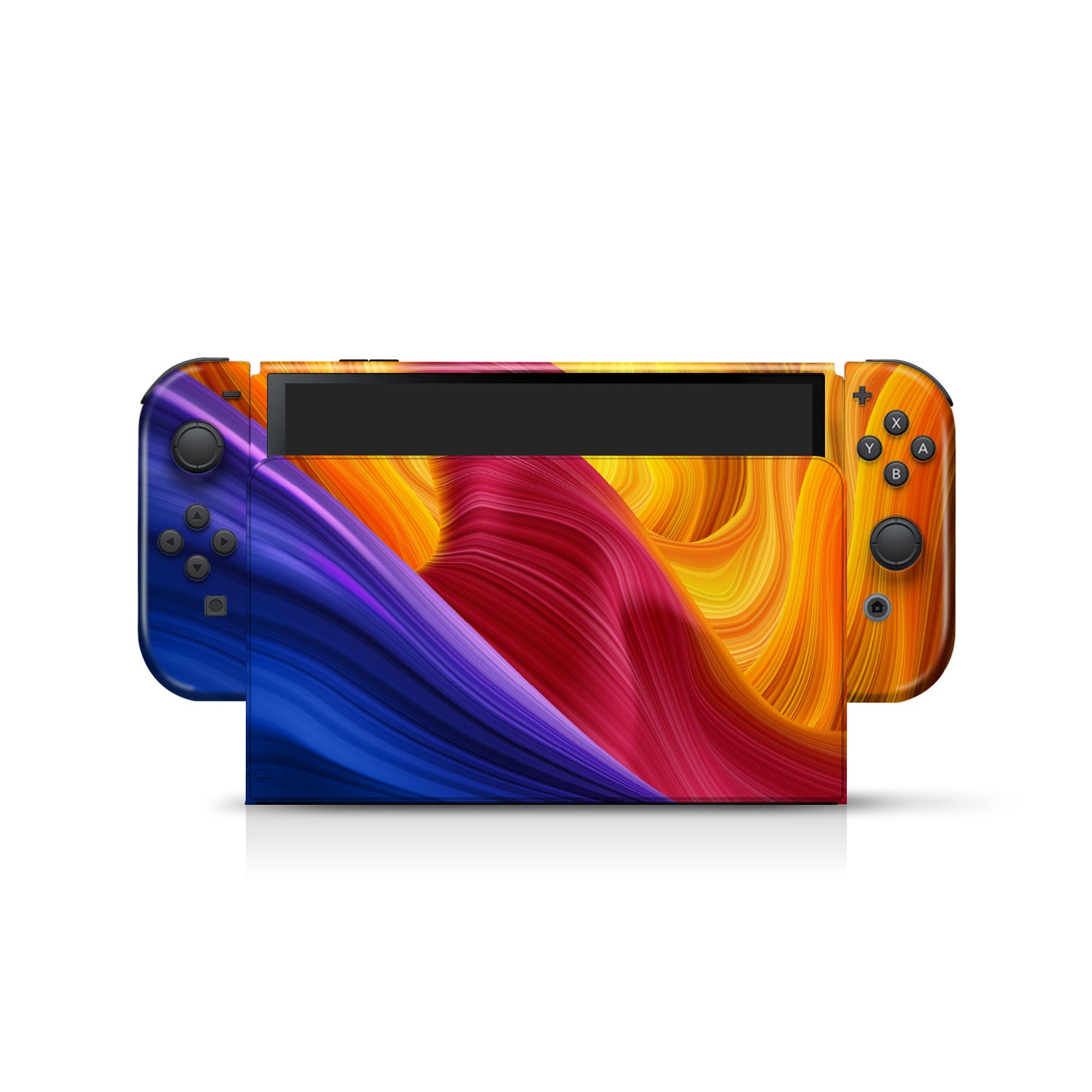 Nintendo switches oled skin Abstract Colorful, Twistingsspace switch oled skin Stickers Full wrap cover 3m