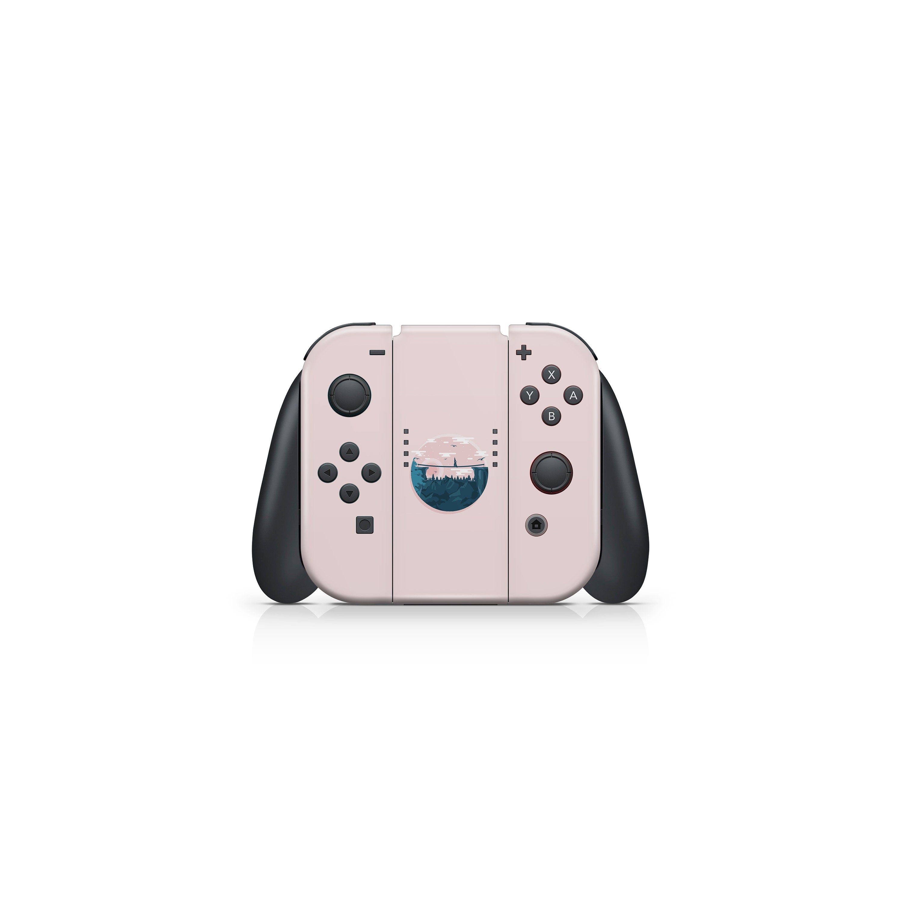 Nintendo switches skin Mountain , Pink switch skin Tightrope skin Premium Vinyl 3M Decal Stickers Full Cover