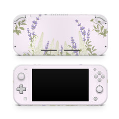 Nintendo switch Lite skin Lavender, switch lite skin Lupine Flowers Switch lite sticker Full cover 3m