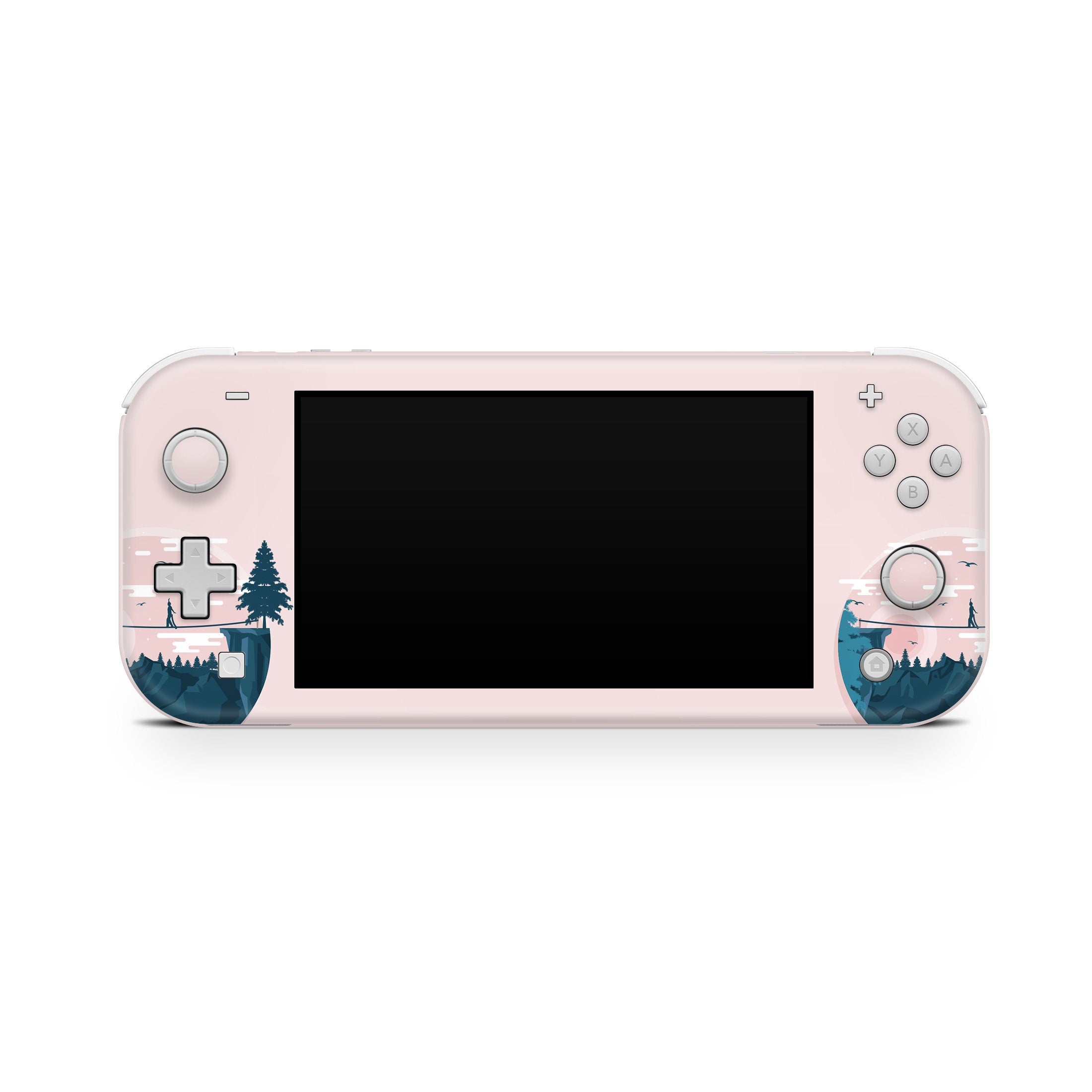 Nintendo switch Lite skin Mountain, switch lite skin Cute Pink, Kawaii Switch lite sticker Full cover 3m