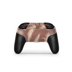 Nintendo Switch Pro Controller Skin Pampas, Brown Flowers skin pro controller Full cover 3M premium vynl sticker