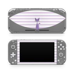 Nintendo switch Lite skin Purple Cat , switch lite skin Kawaii, Cute Purple color Full cover 3m