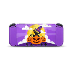 Spooky Pumpkin Nintendo Switches oled skin Halloween , Purple Kawaii switch oled skin Full wrap cover decal vinyl 3m stickers