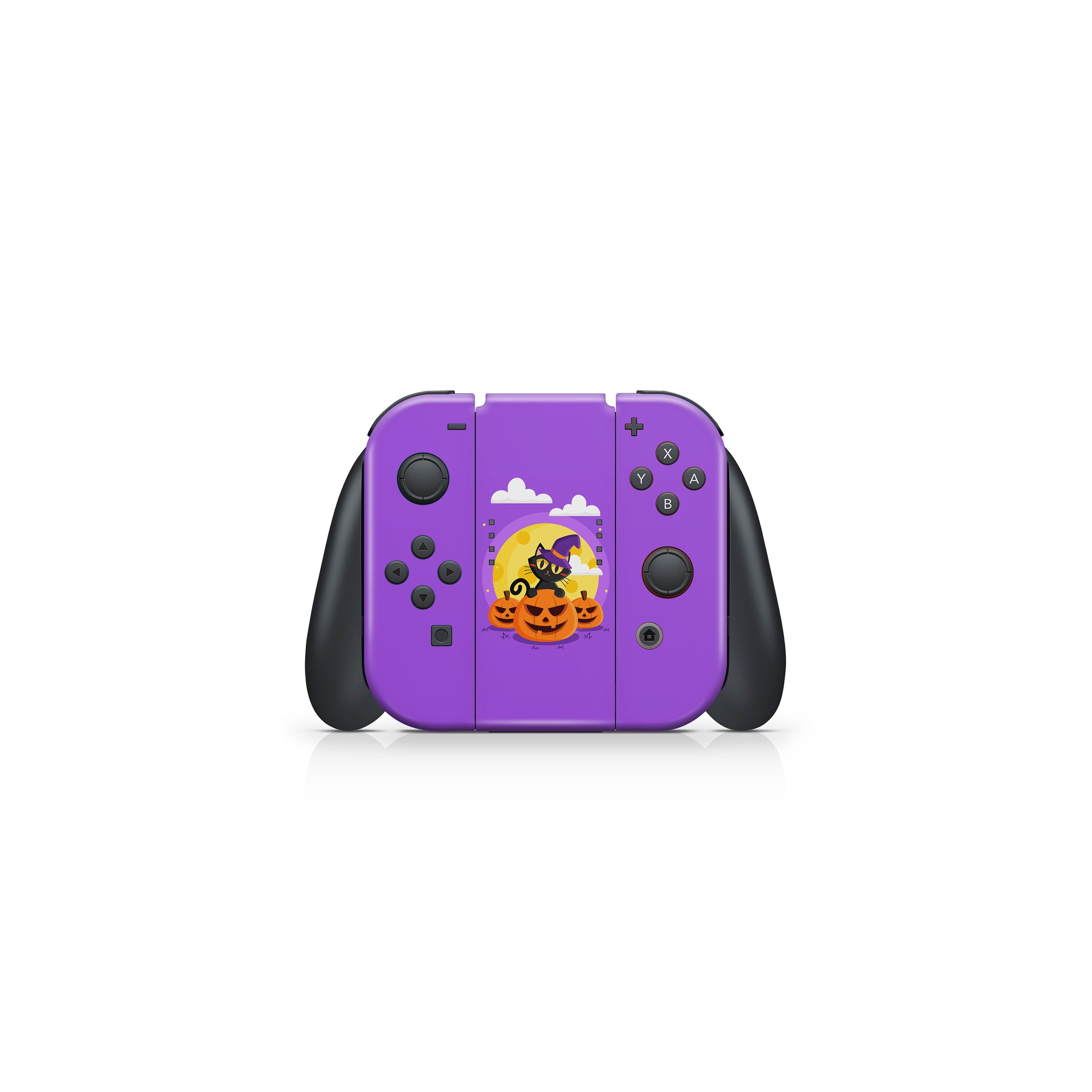 Spooky Pumpkin nintendo switches skin Halloween, Purple switch skin Full cover decal vinyl 3m stickers