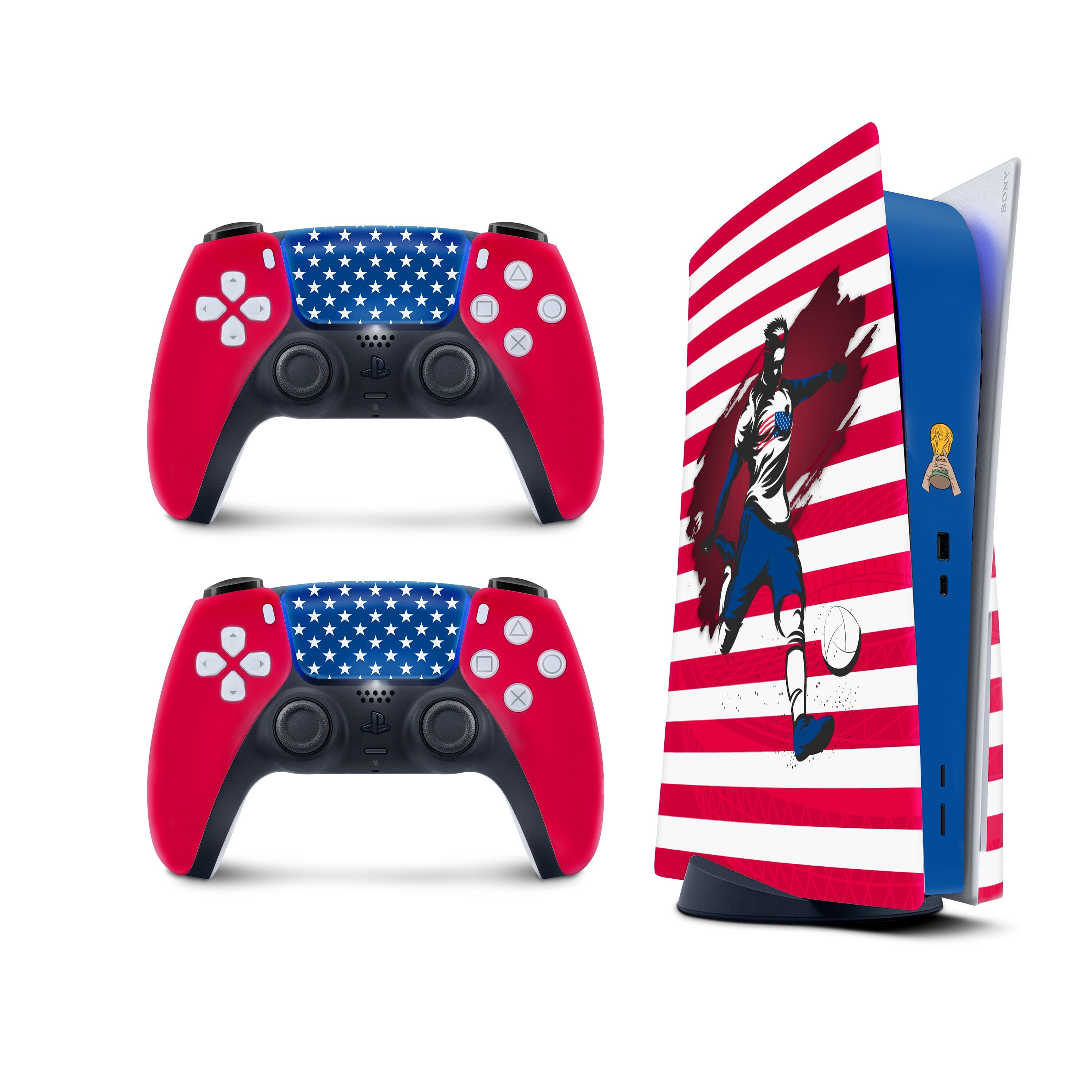 Ps5 skin World Cup Stickers 2022, National Teams Playstation 5 controller skin, Soccer Stickers Vinyl 3m stickers Full wrap cover