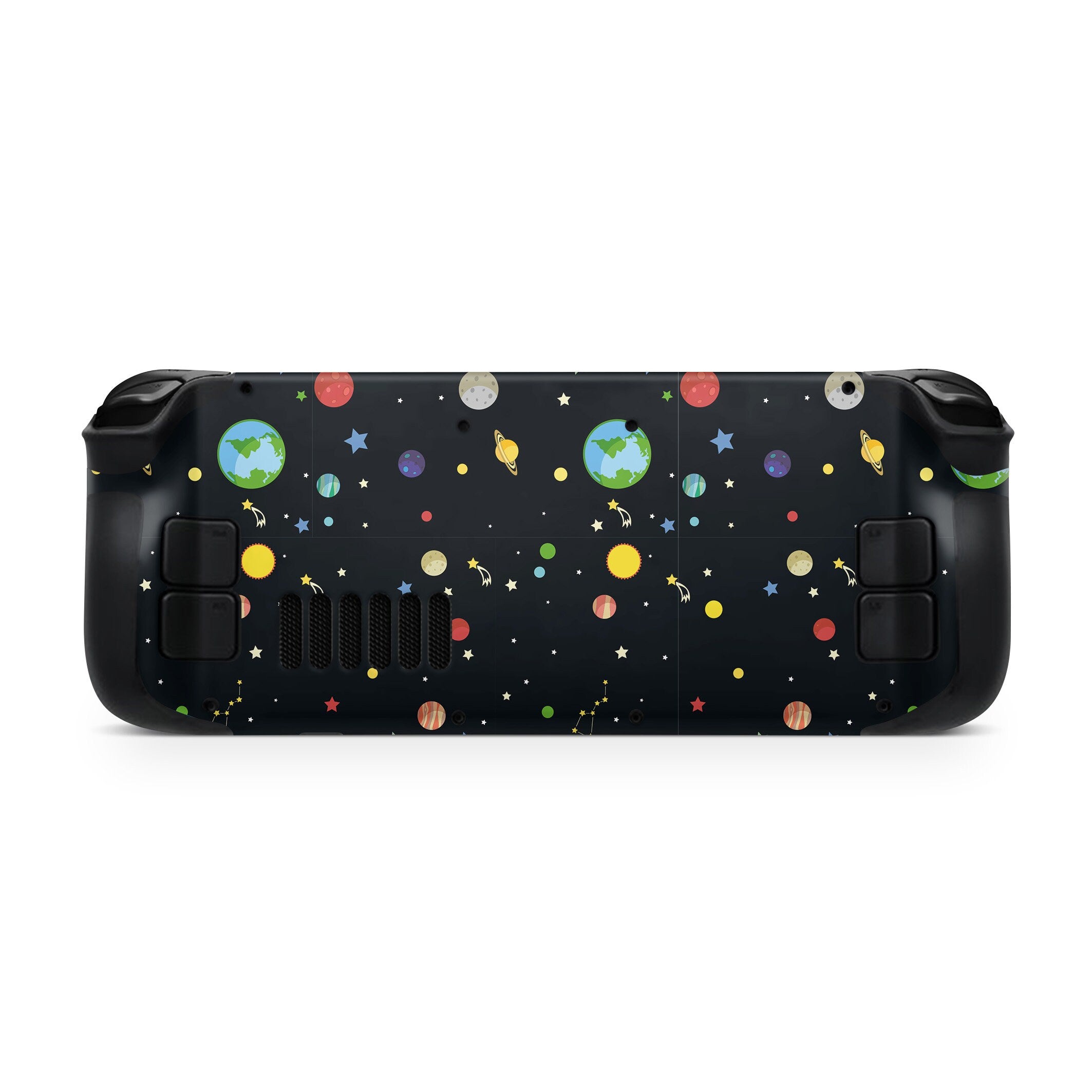 Cute Galaxy Steam Deck skin, Kawaii Planets Steam Deck Decal Blue color Full Wrap cover Vinyl 3m Sticker