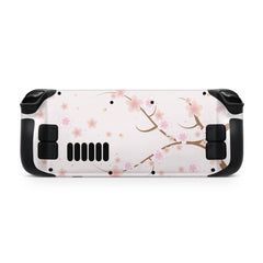 Sakura Steam Deck skin ,Cherry Blossom Kawaii Beige Color steam deck Decal Full Wrap cover Vinyl 3m Sticker