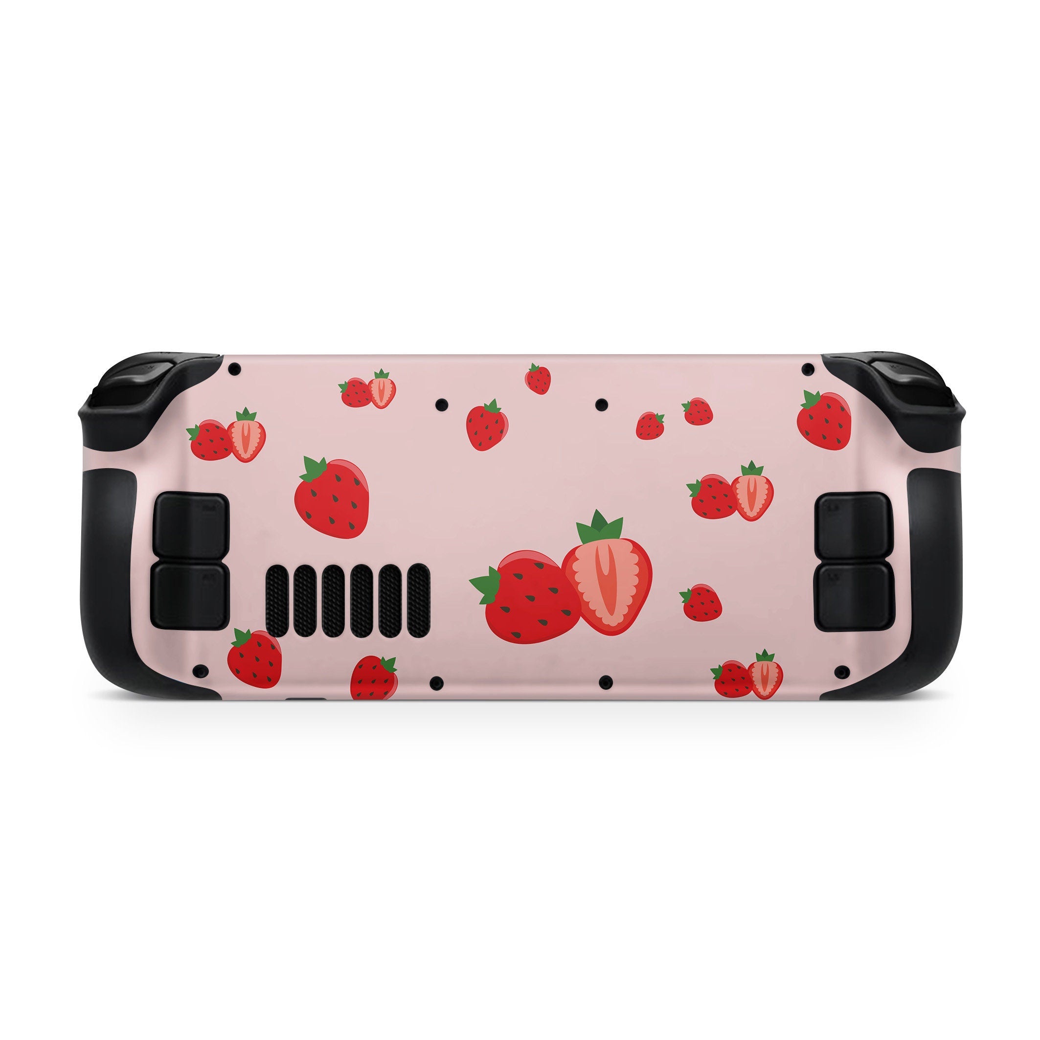 Cute Strawberry Steam Deck skin, Kawaii Red color steam deck Decal Full Wrap cover Vinyl 3m Sticker