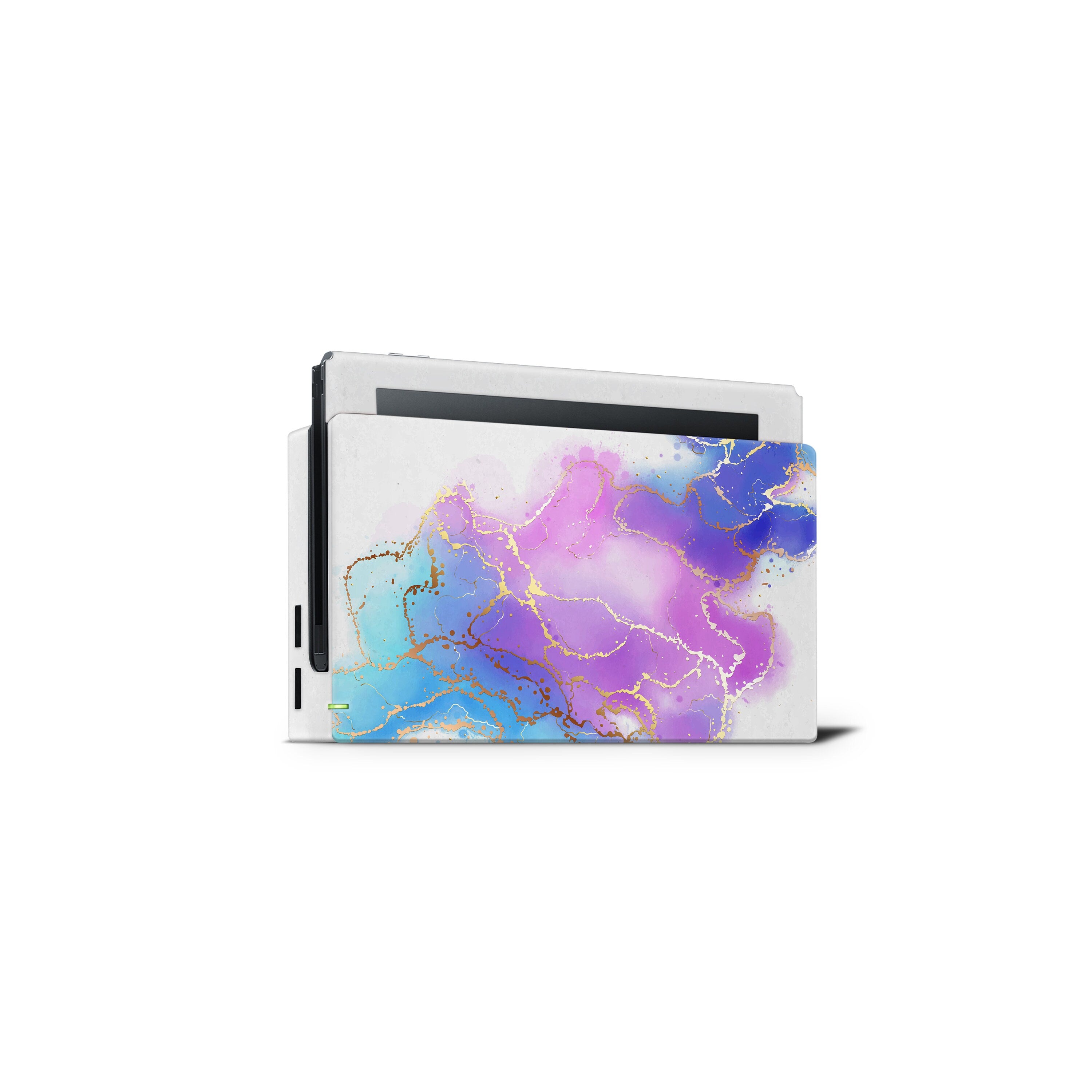 Nintendo Switches skin Marble Design Skin, Purple and Blue Color switch skin Cute Full cover 3m