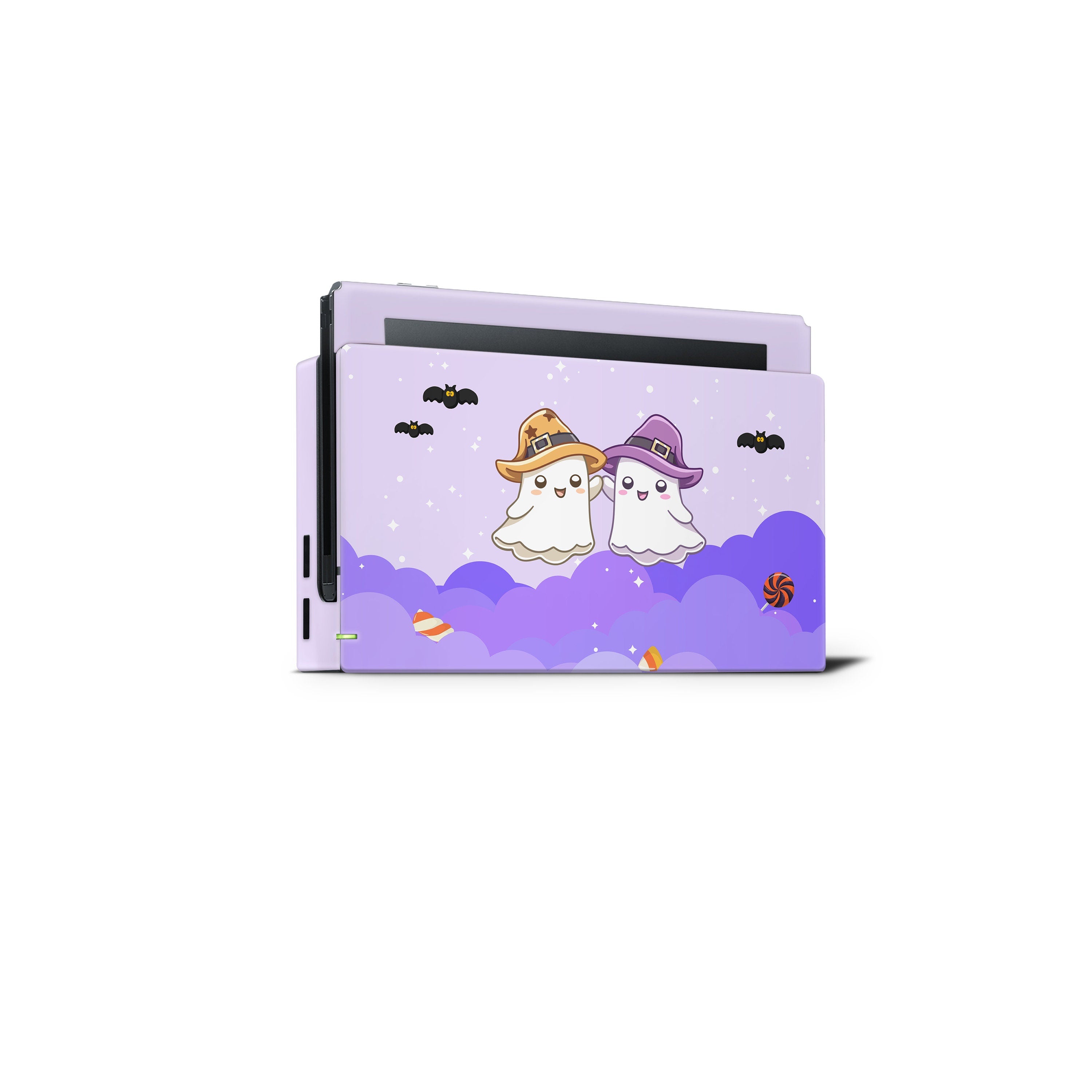 Anime Cartoon Nintendo switches skin Halloween, Purple Ghost switch skin Kawaii Full cover decal vinyl 3m stickers