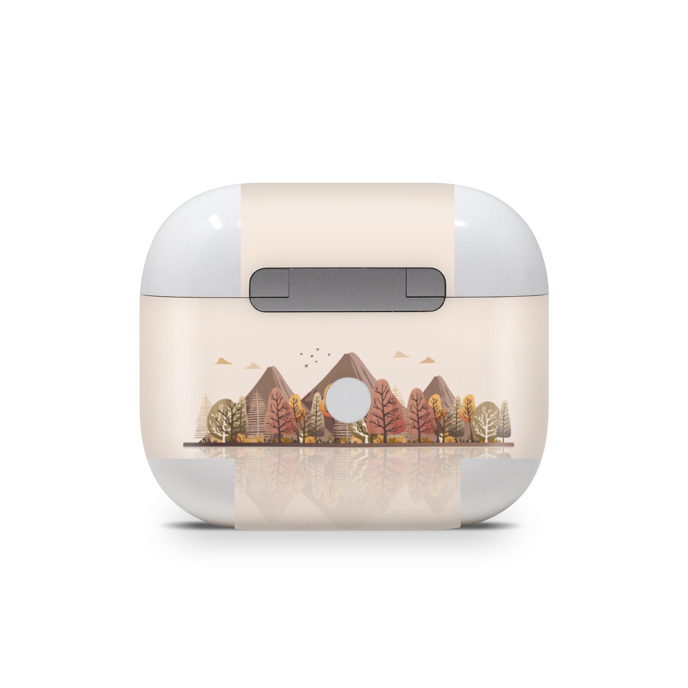 Mountains Apple Airpod Skins, Beige Airpods Sticker for Airpods 3 skin Vinyl 3m, Airpods skin earbuds, Airpods Protective Full wrap Cover - Tackydesign