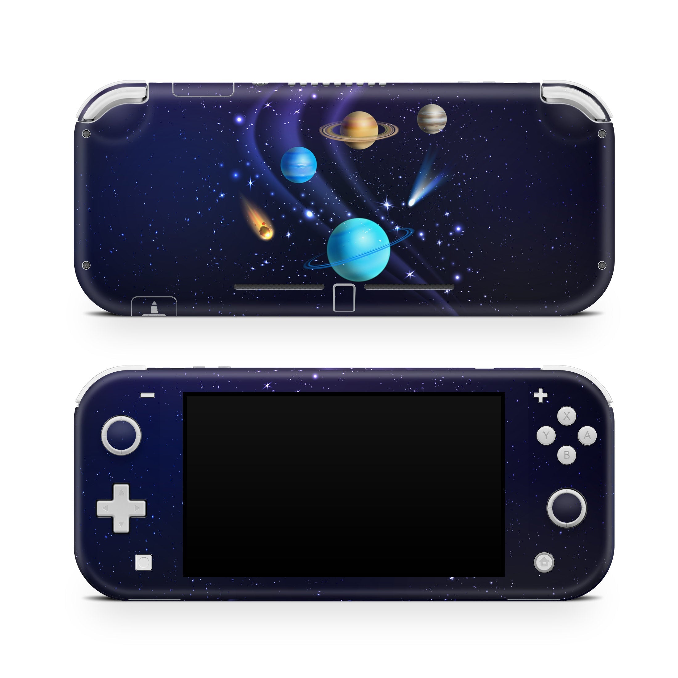 Nintendo switch Lite skin Galaxy, switch lite skin Space Purple, Kawaii Switch lite sticker Full cover 3m - Tackydesign