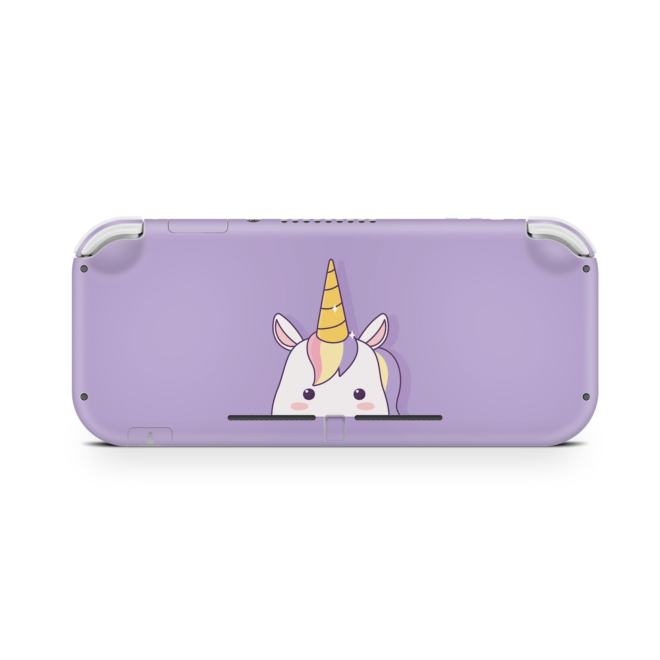 Nintendo switch Lite skin Unicorn, switch lite skin Cute Purple, Kawaii Switch lite sticker Full cover 3m - Tackydesign