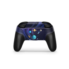 Nintendo Switch Pro Controller Skin Galaxy, Purple Space skin Kawaii pro controller Full cover 3M premium vynl sticker - Tackydesign