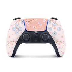 Ps5 skin Sakura, Beige Playstation 5 controller skin Blossom, Vinyl 3m stickers Full wrap cover - Tackydesign