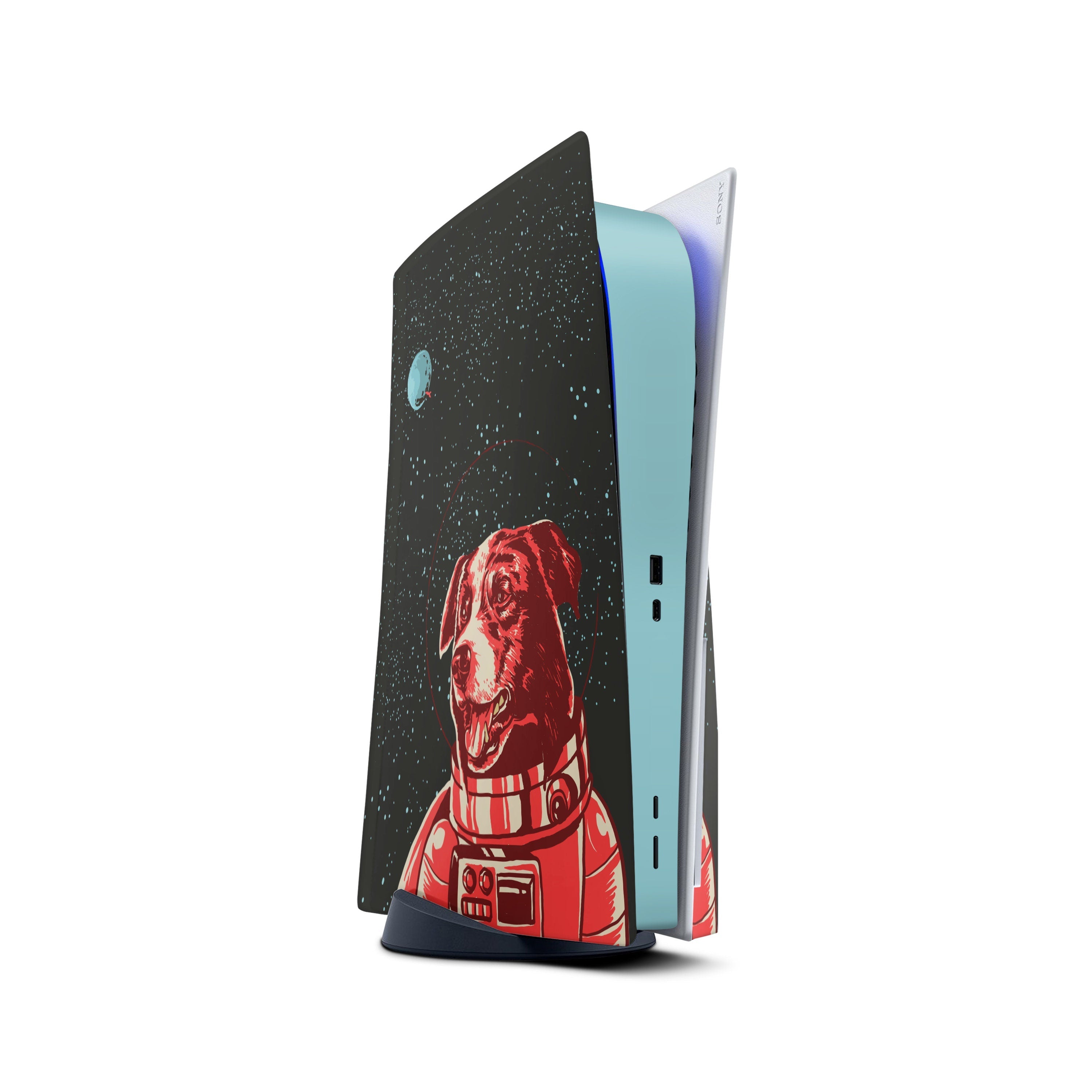 Ps5 skin space dog, Playstation 5 controller skin, Vinyl 3m stickers Full wrap cover - Tackydesign