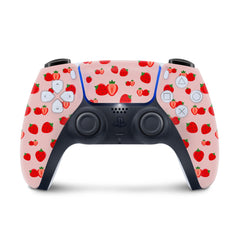 Ps5 skin Strawberry, Sony Playstation 5 controller skin red, Vinyl 3m stickers moon Full wrap cover - Tackydesign