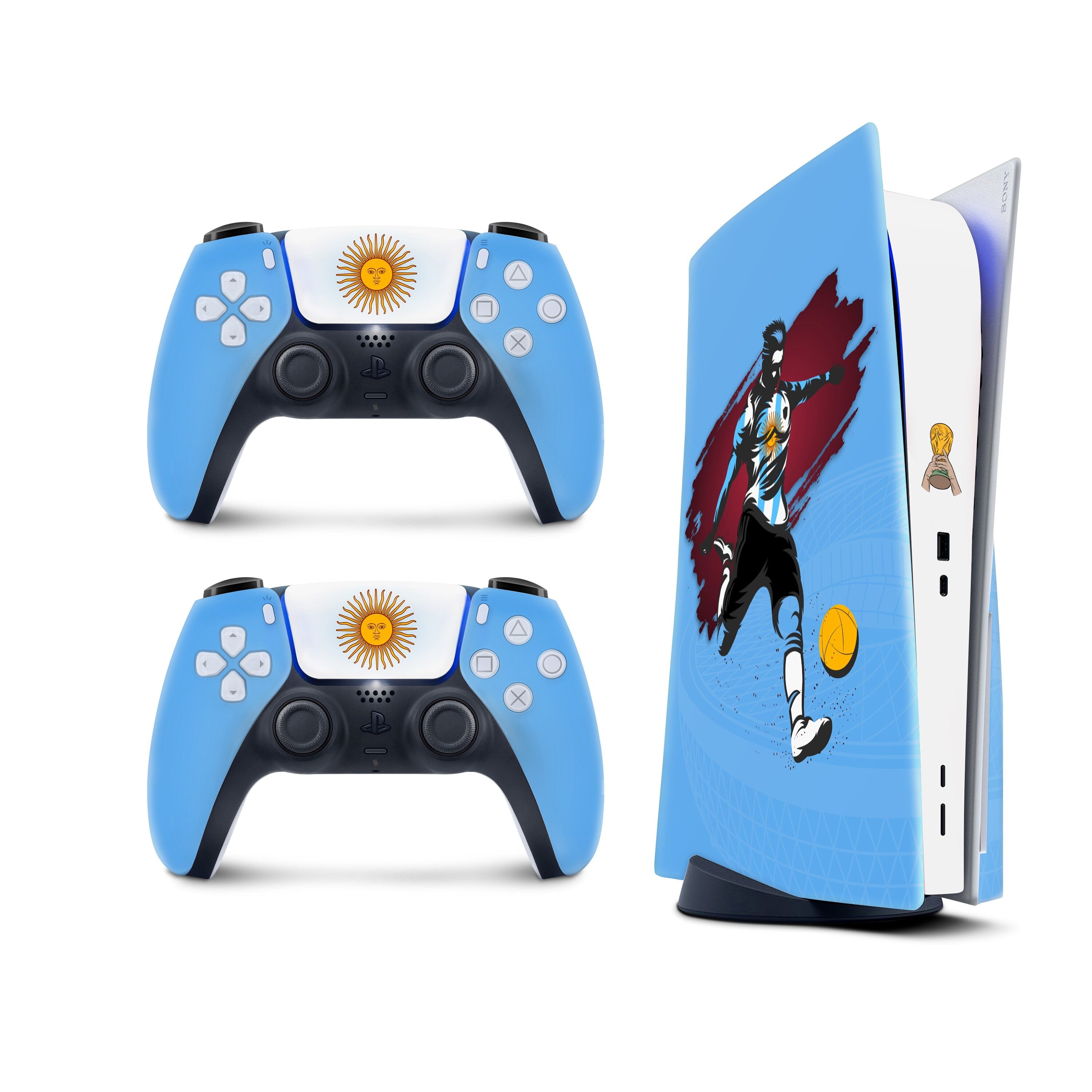 Ps5 skin World Cup Stickers 2022, National Teams Playstation 5 controller skin, Soccer Stickers Vinyl 3m stickers Full wrap cover - Tackydesign