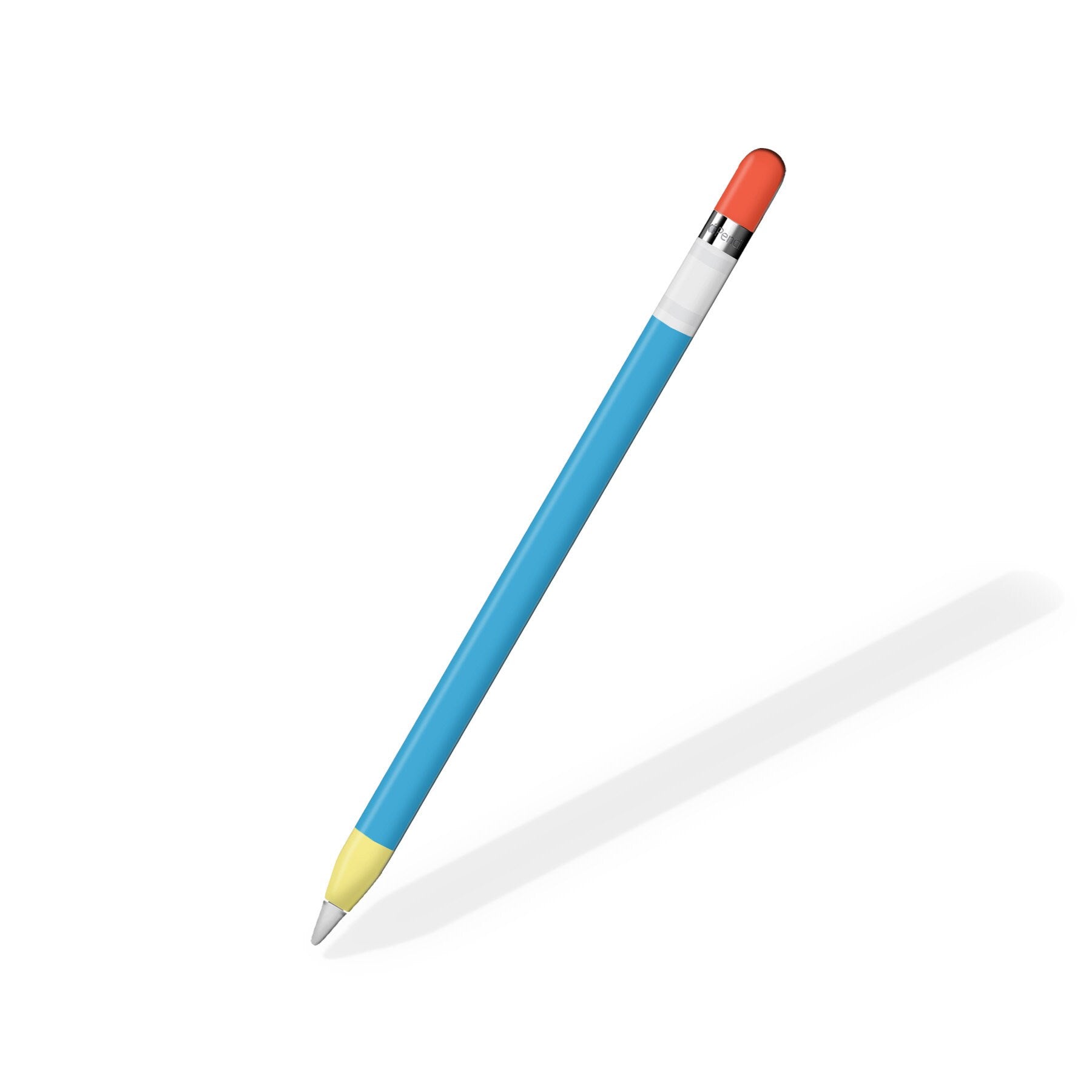 School Apple Pencil skin blue, Available for Gen 1 And Gen 2, High - Quality 3M Vinyl full wrap - Tackydesign