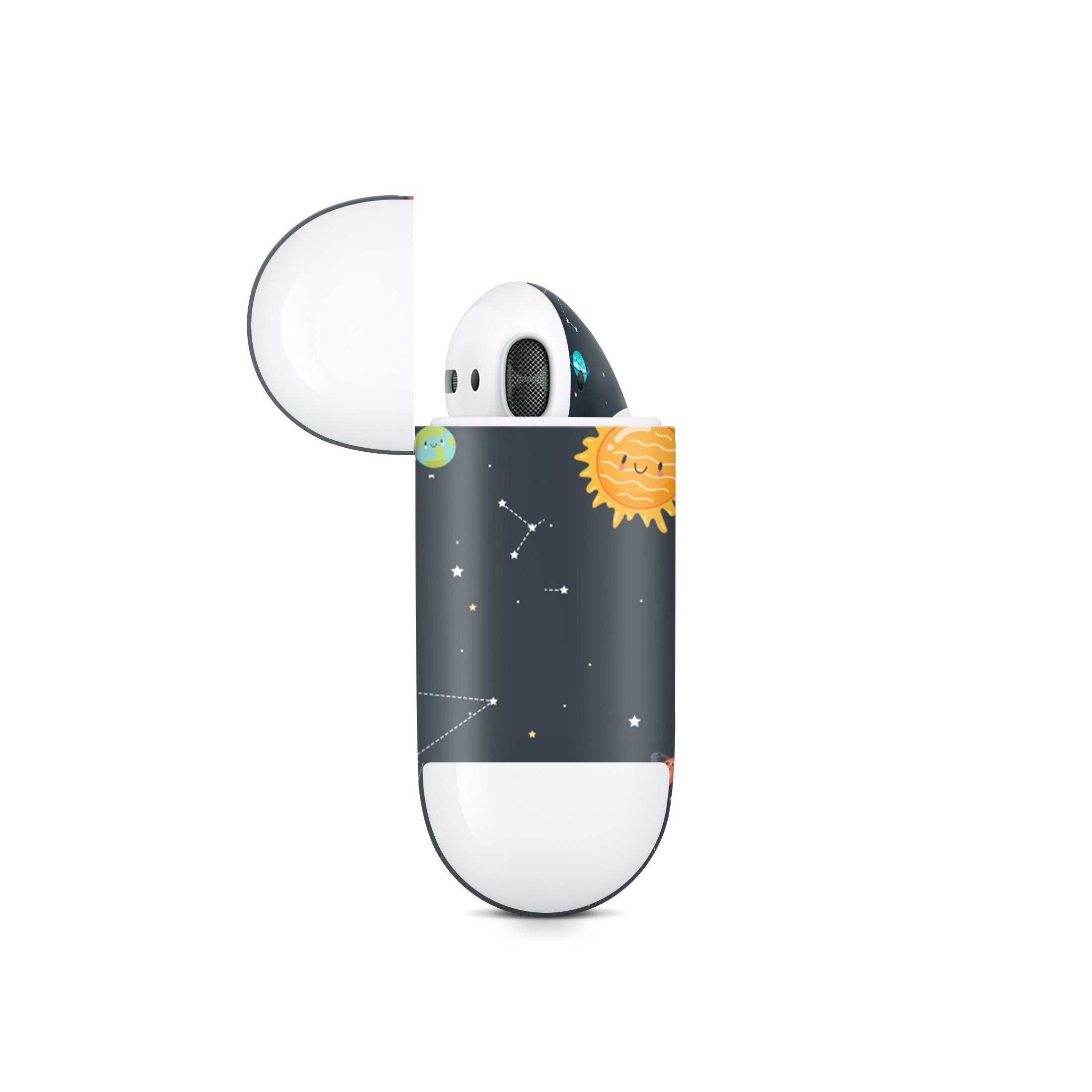 Space Apple Airpod Skins, Galaxy Airpods Sticker for airpods 1 & 2 Vinyl 3m, Airpods skin earbuds, Airpods Protective Full wrap Cover - Tackydesign