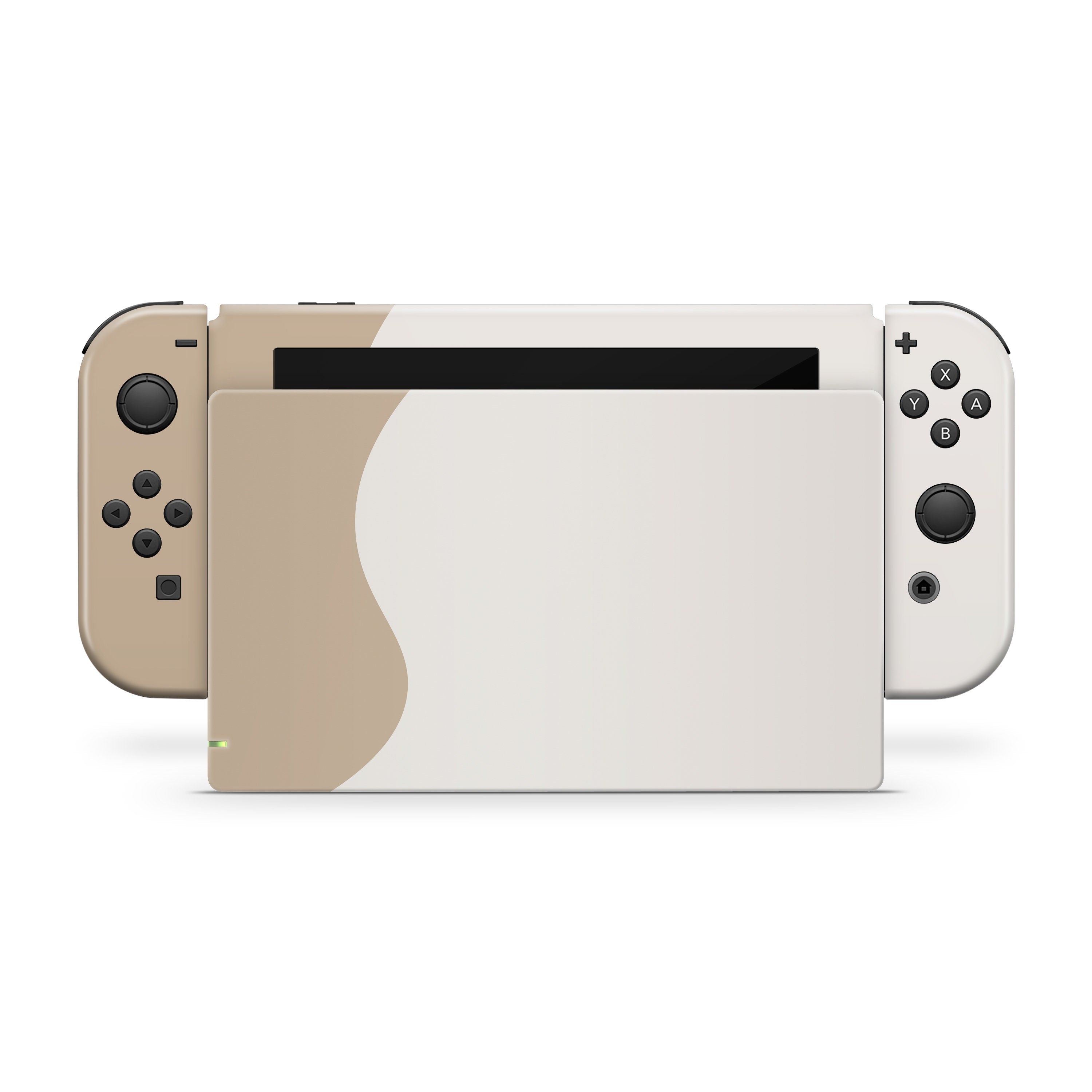 TACKY DESIGN Brown Colorwave Nintendo Switch Skin Wrap | Color Blocking 3M Vinyl Cover - Tackydesign