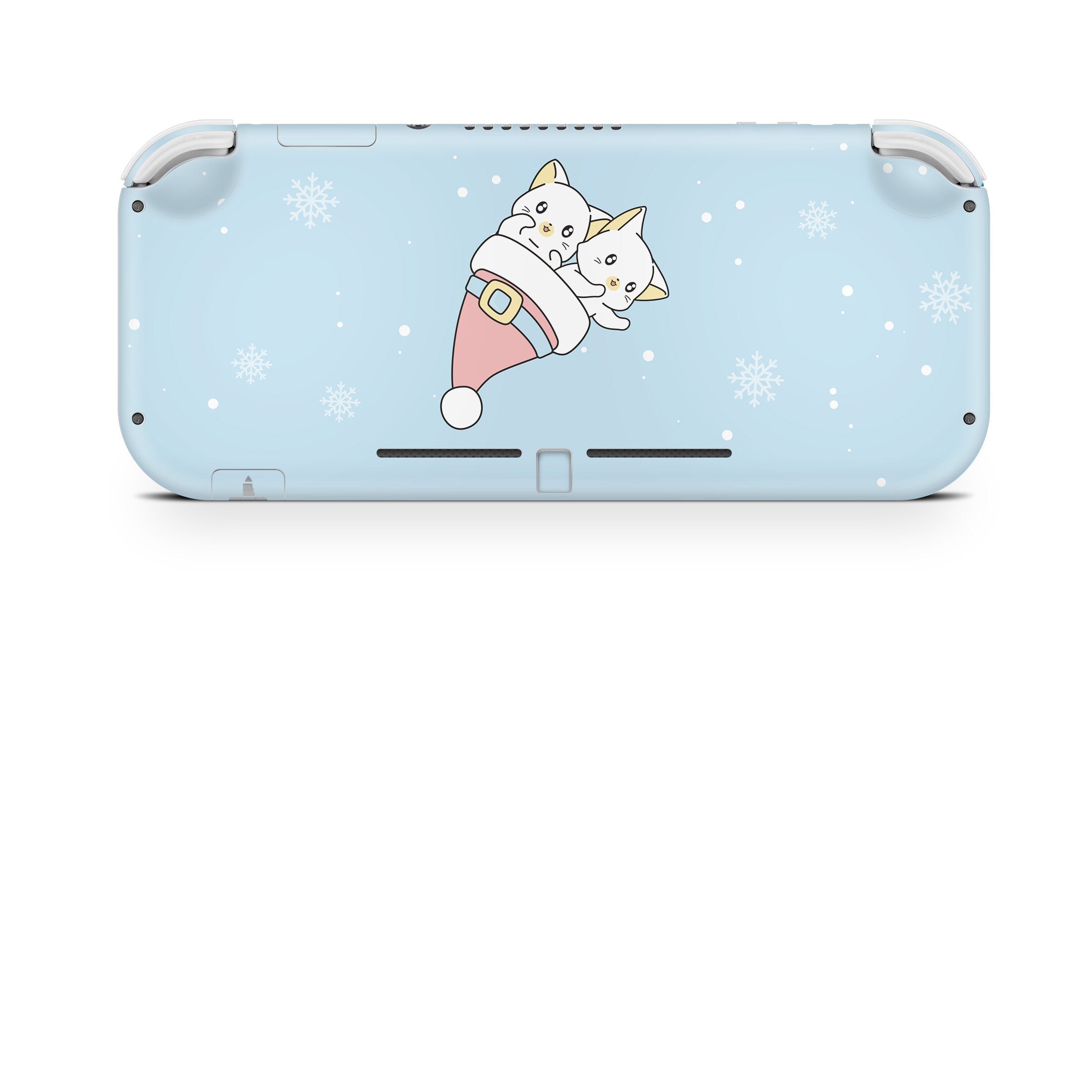 TACKY DESIGN Christmas Nintendo Switch Lite Skin Wrap | Pastel Blue Anime 3M Vinyl Full Cover - Tackydesign