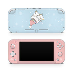 TACKY DESIGN Christmas Nintendo Switch Lite Skin Wrap | Pastel Blue Anime 3M Vinyl Full Cover - Tackydesign