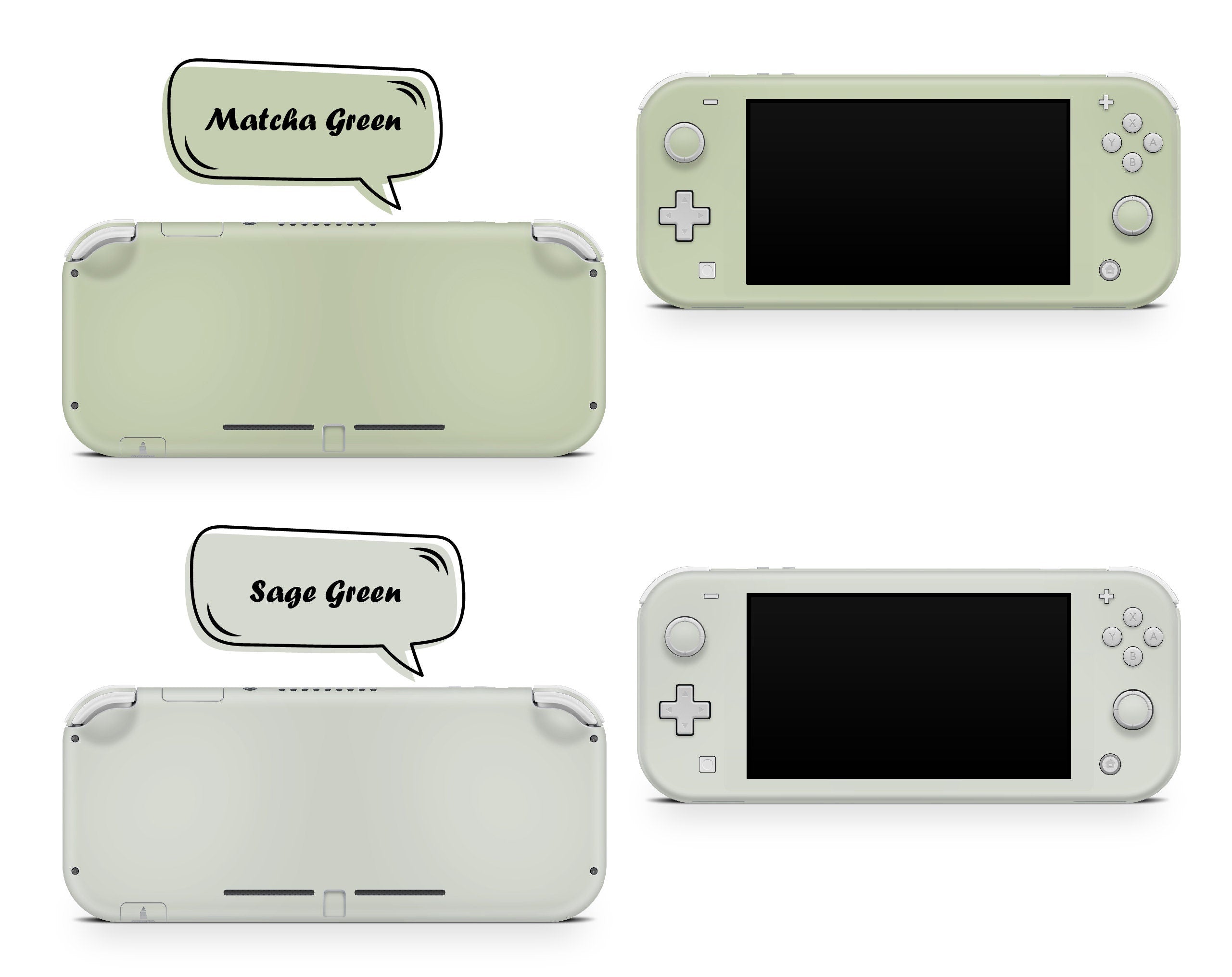 TACKY DESIGN Classic Nintendo Switch Lite Skin Wrap | Solid Color Blocking 3M Vinyl Full Cover - Tackydesign