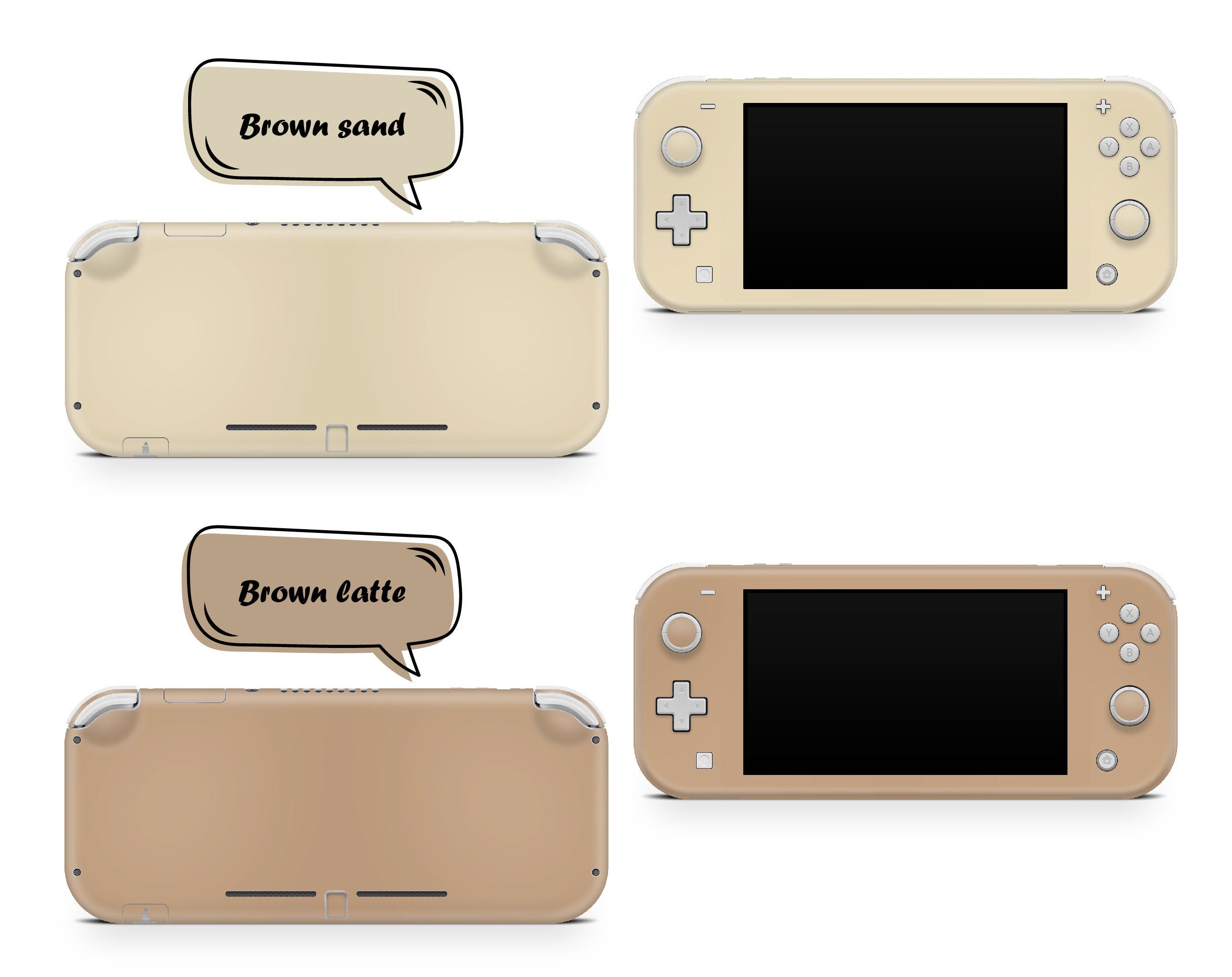 TACKY DESIGN Classic Nintendo Switch Lite Skin Wrap | Solid Color Blocking 3M Vinyl Full Cover - Tackydesign