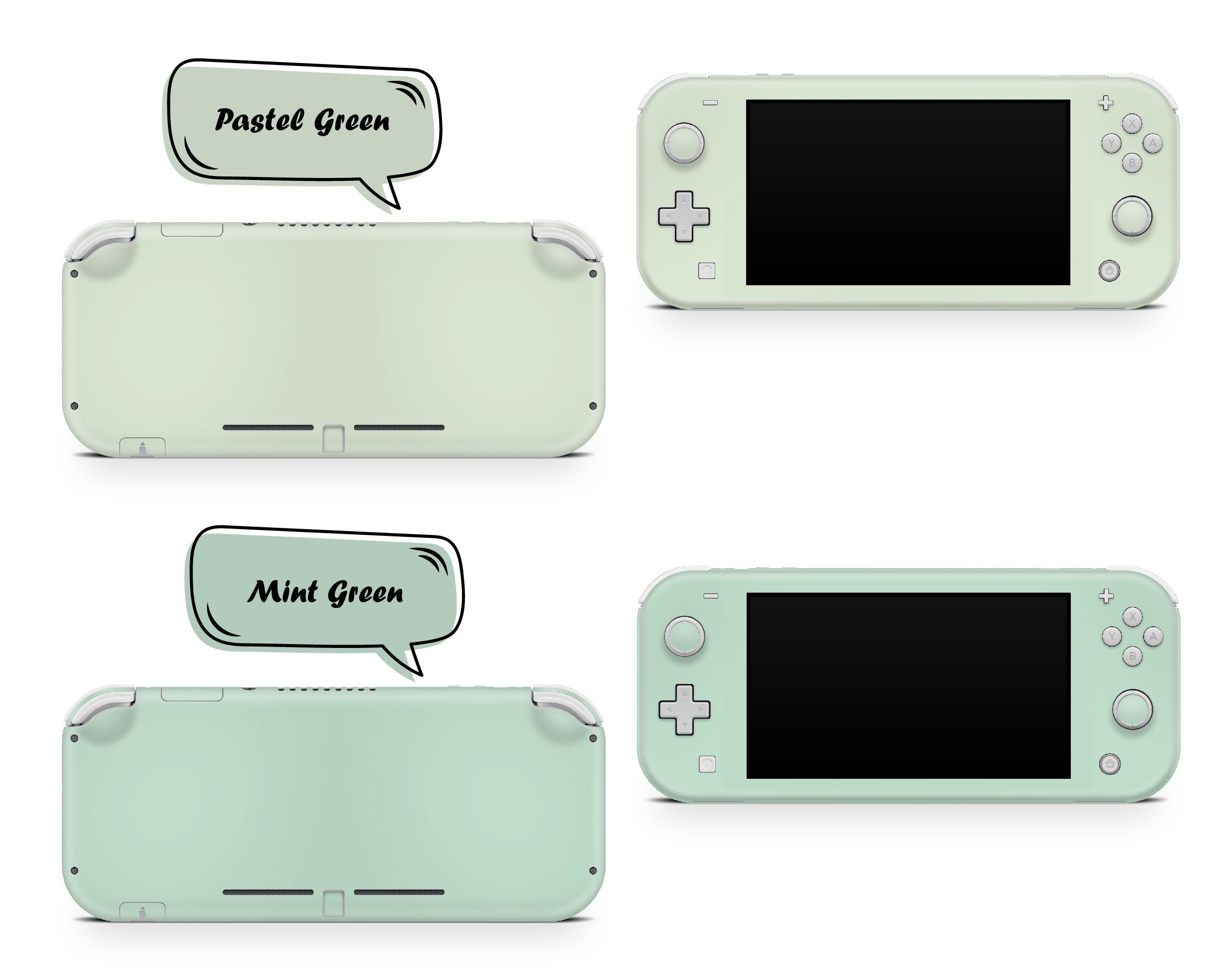TACKY DESIGN Classic Nintendo Switch Lite Skin Wrap | Solid Color Blocking 3M Vinyl Full Cover - Tackydesign