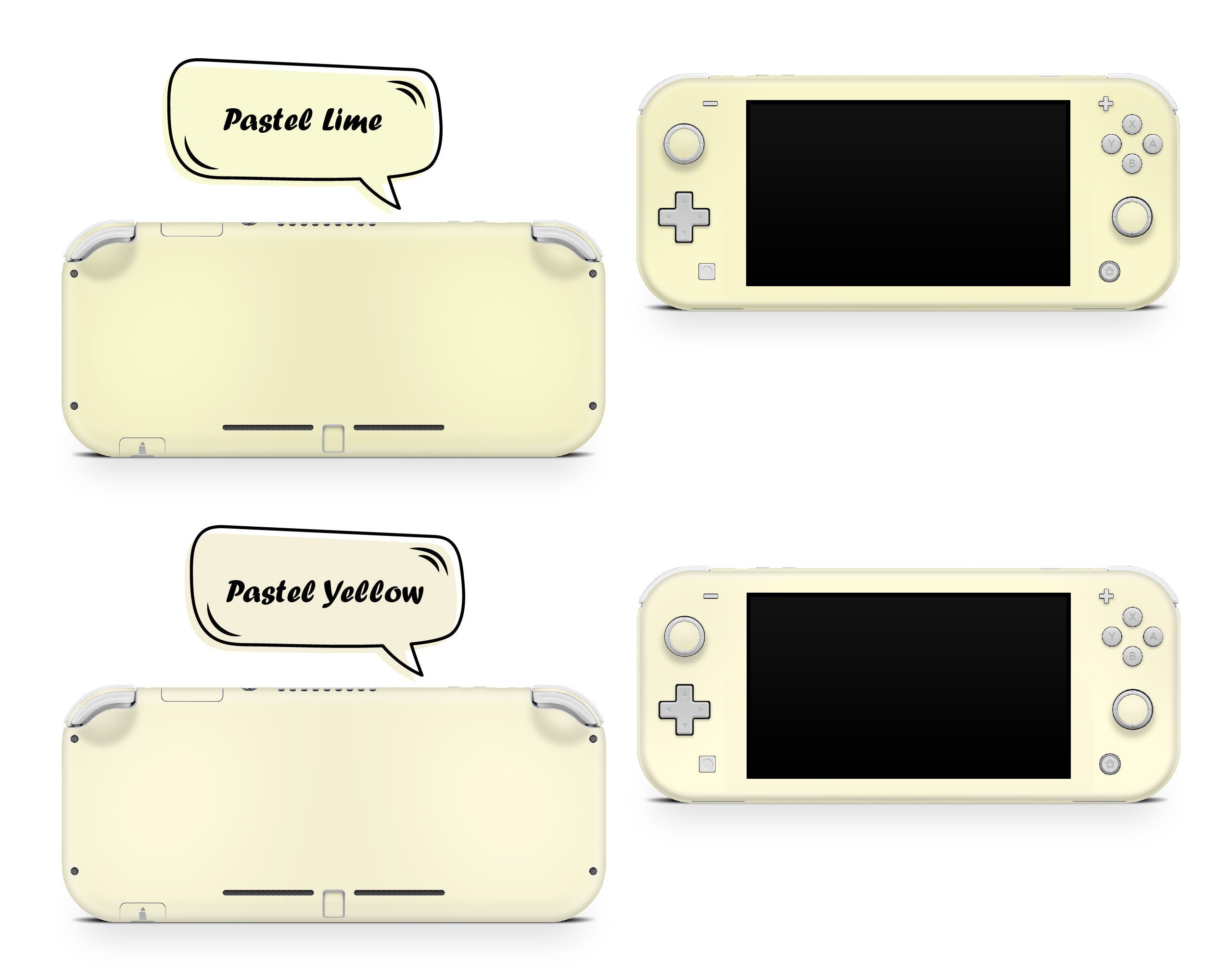TACKY DESIGN Classic Nintendo Switch Lite Skin Wrap | Solid Color Blocking 3M Vinyl Full Cover - Tackydesign