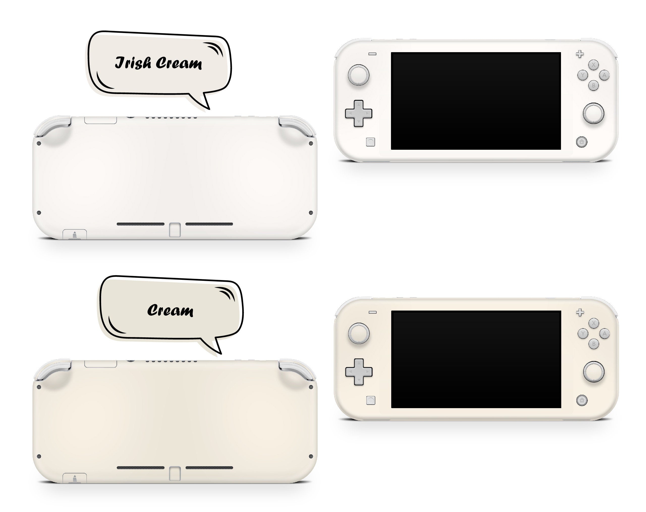 TACKY DESIGN Classic Nintendo Switch Lite Skin Wrap | Solid Color Blocking 3M Vinyl Full Cover - Tackydesign