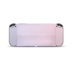 TACKY DESIGN Classic Nintendo Switch OLED Skin Wrap | Pastel Pink & Purple Colorwave Duo Color Blocking 3M Vinyl Full Cover - Tackydesign
