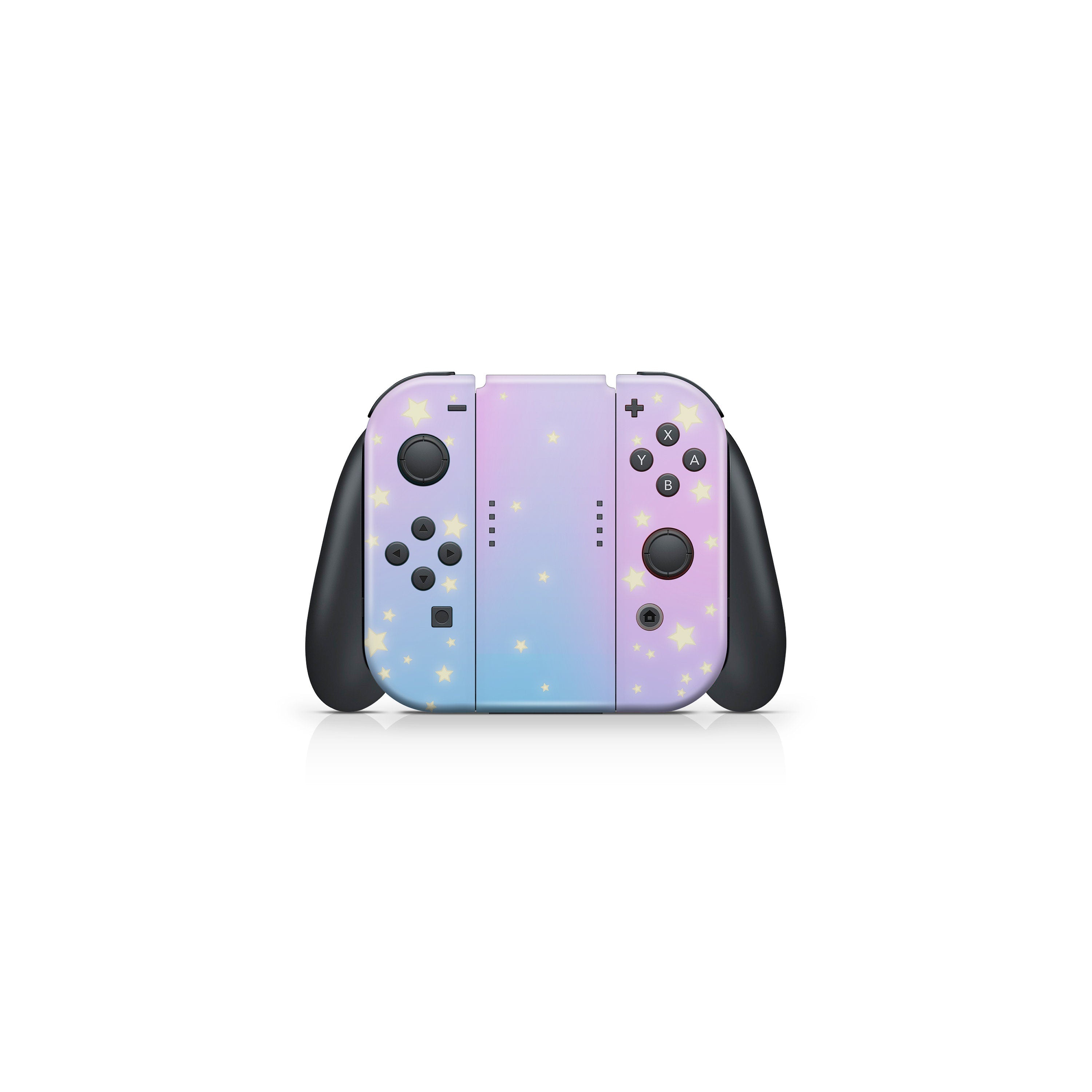 TACKY DESIGN Clouds Nintendo Switch Skin Wrap | Pastel Purple Moon 3M Vinyl Full Cover - Tackydesign